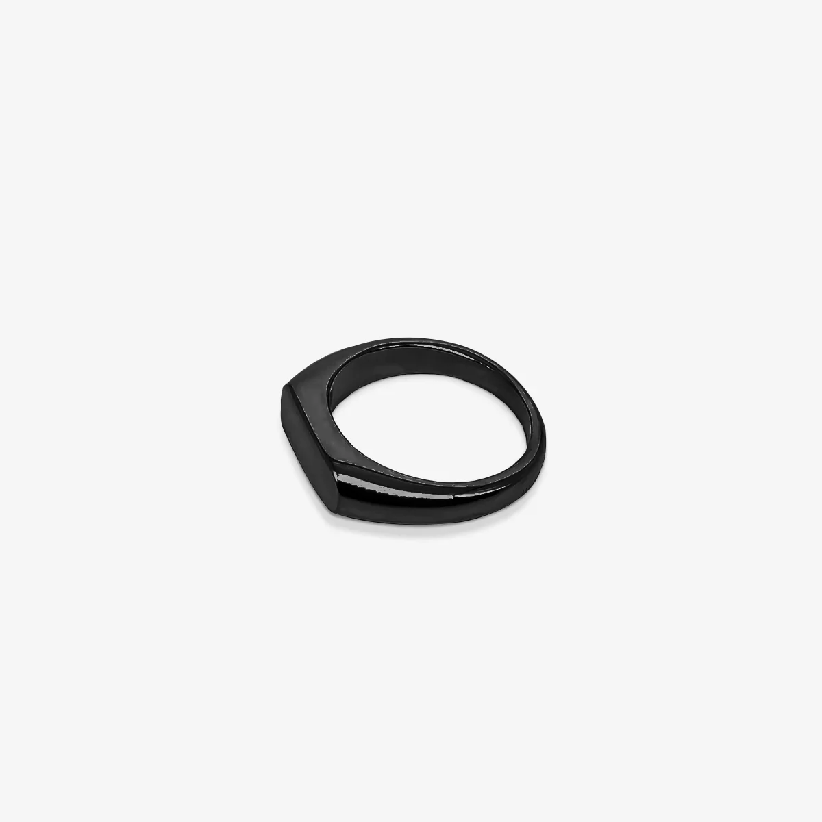 Black Color Signet Ring For Men