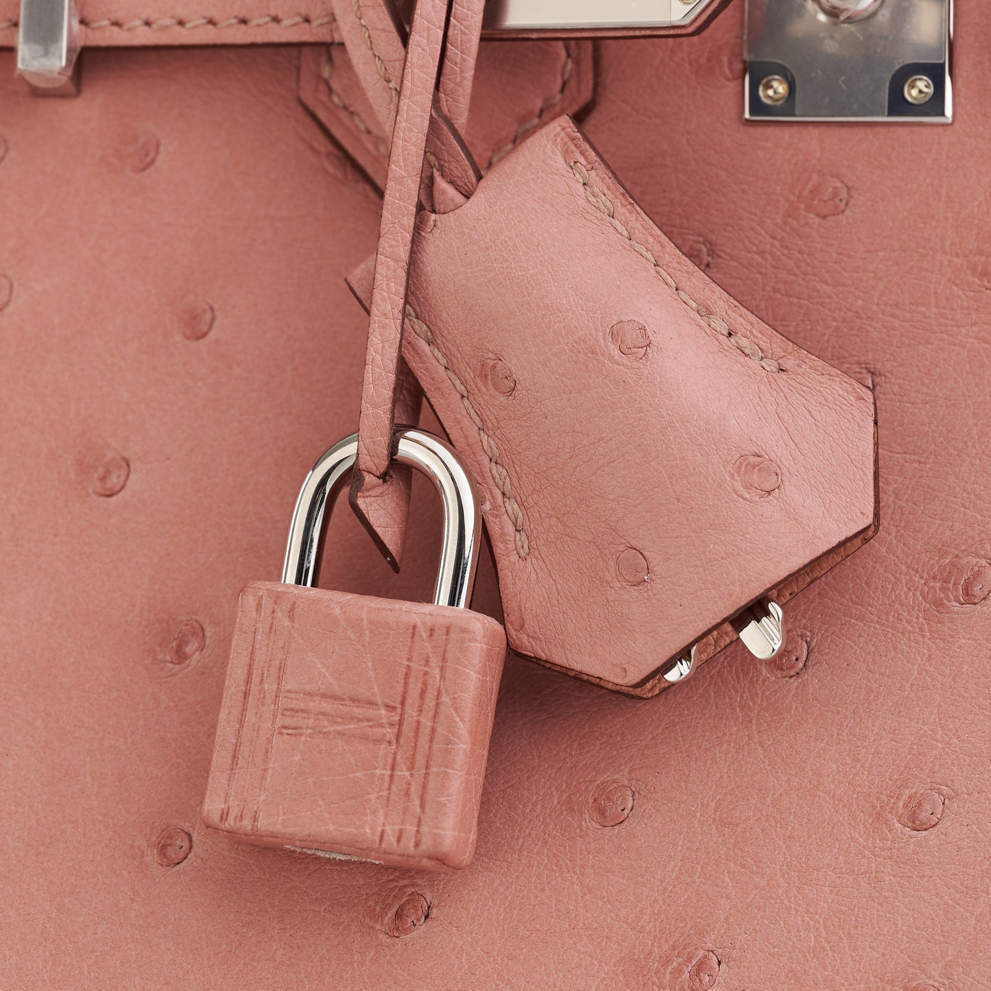 Hermès Birkin 25 Ostrich Terre Cuite Palladium Hardware