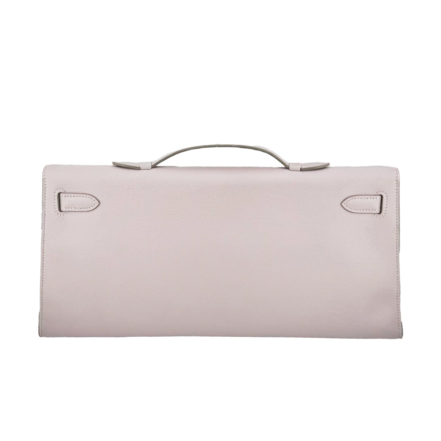 Hermes Kelly Longue Clutch Rose Dragee Evergrain with Palladium Hardware