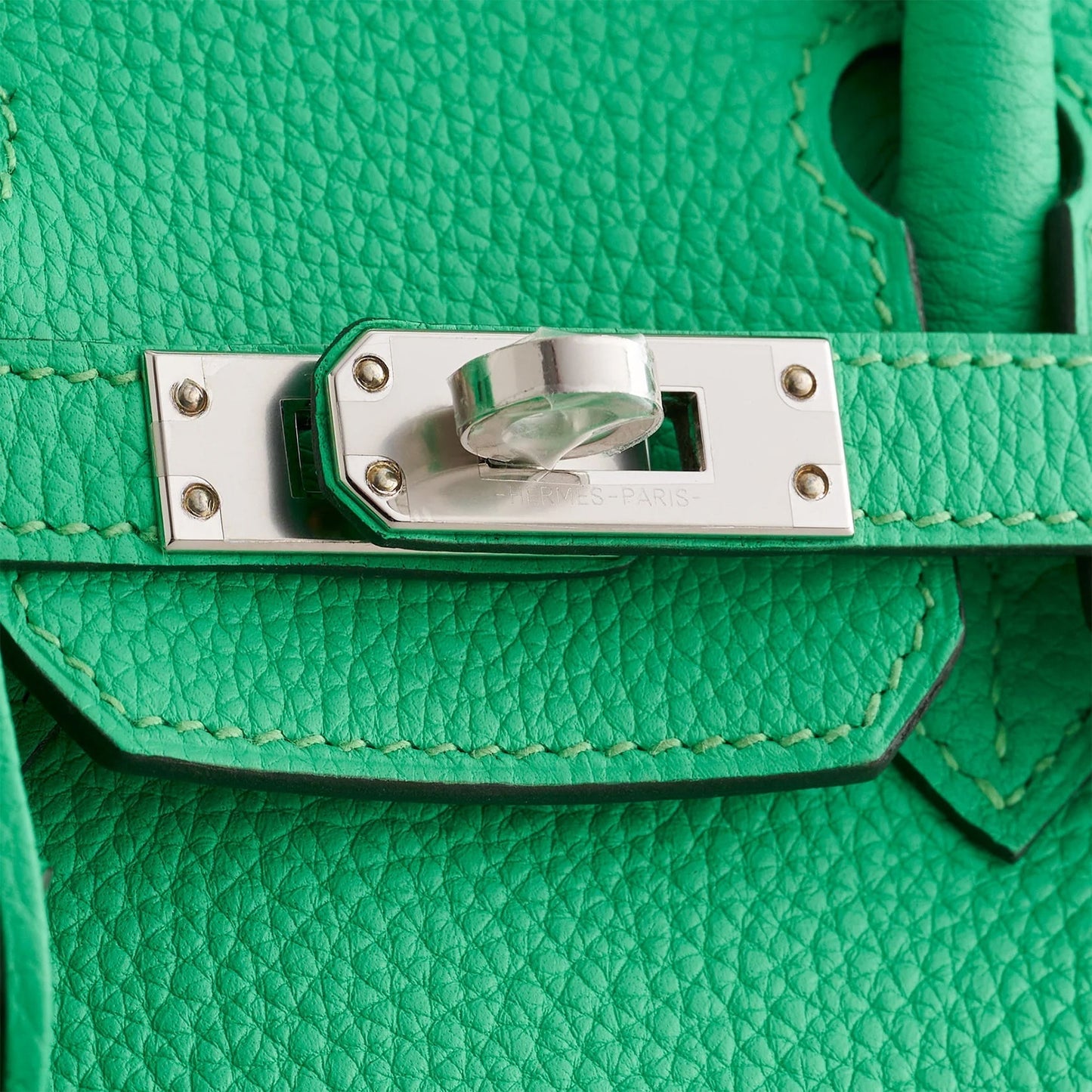 Hermès Birkin 25 Togo Vert Comics Palladium Hardware
