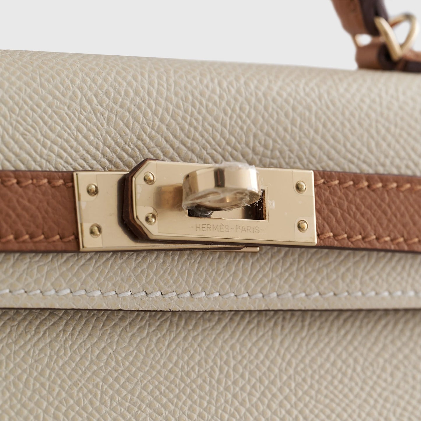 Hermès Kelly Mini Epsom Craie/Gold Sellier Permabrass Hardware HSS