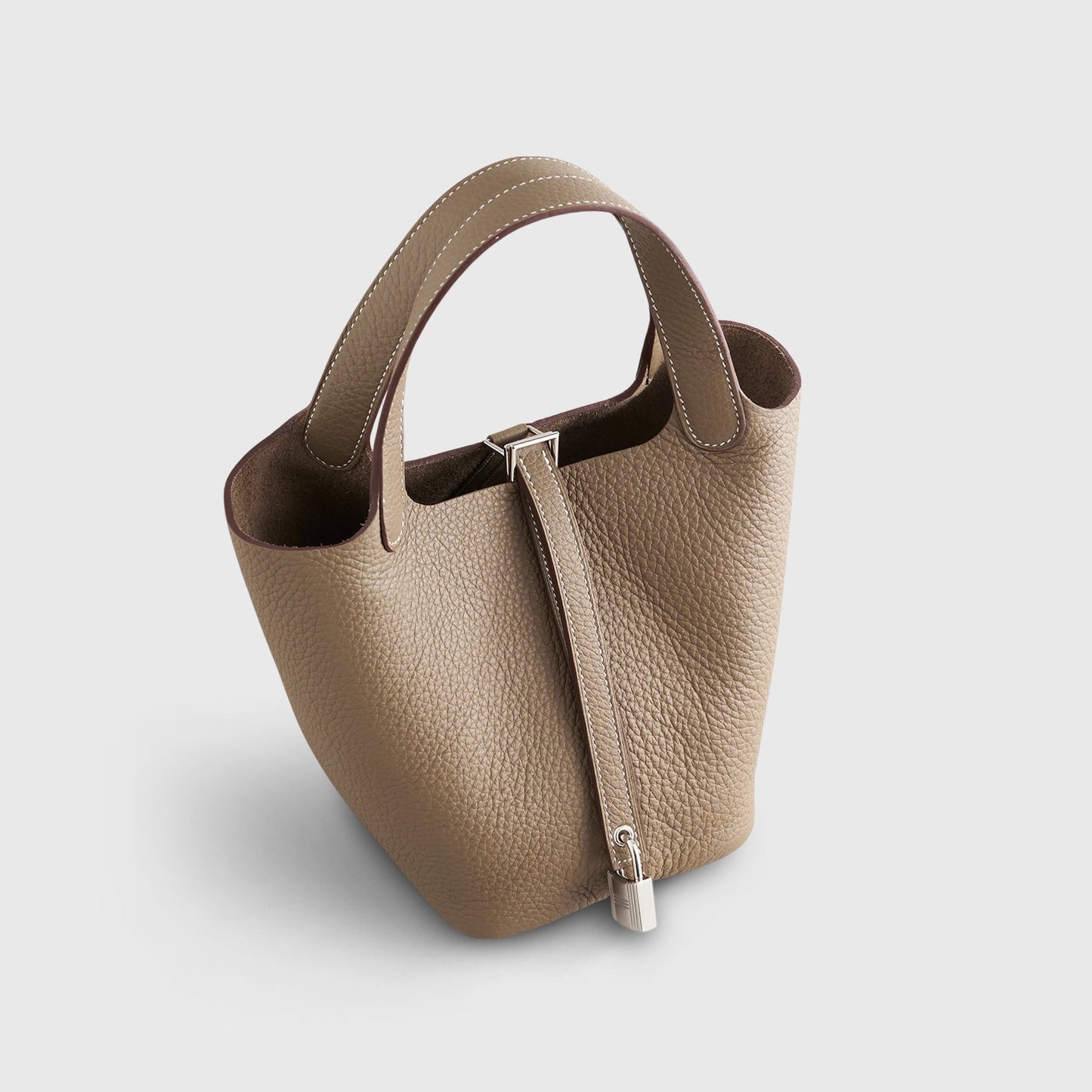 Hermès Picotin 18 Clemence Etoupe Palladium Hardware