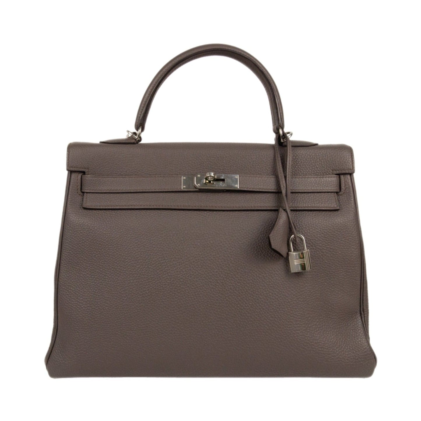 Hermes Kelly 35 Togo Etain Retourne with Palladium Hardware