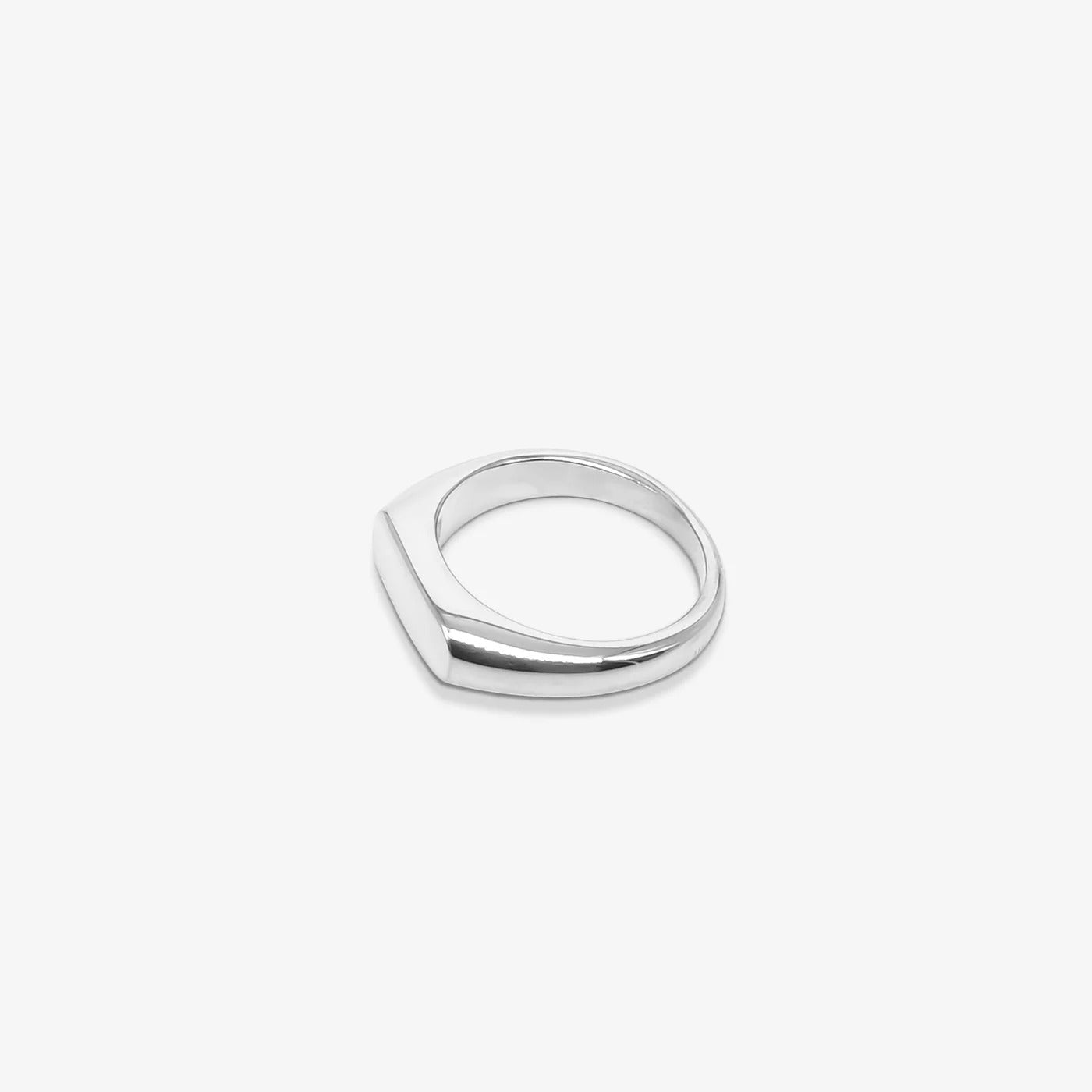Silver Color Signet Ring For Men
