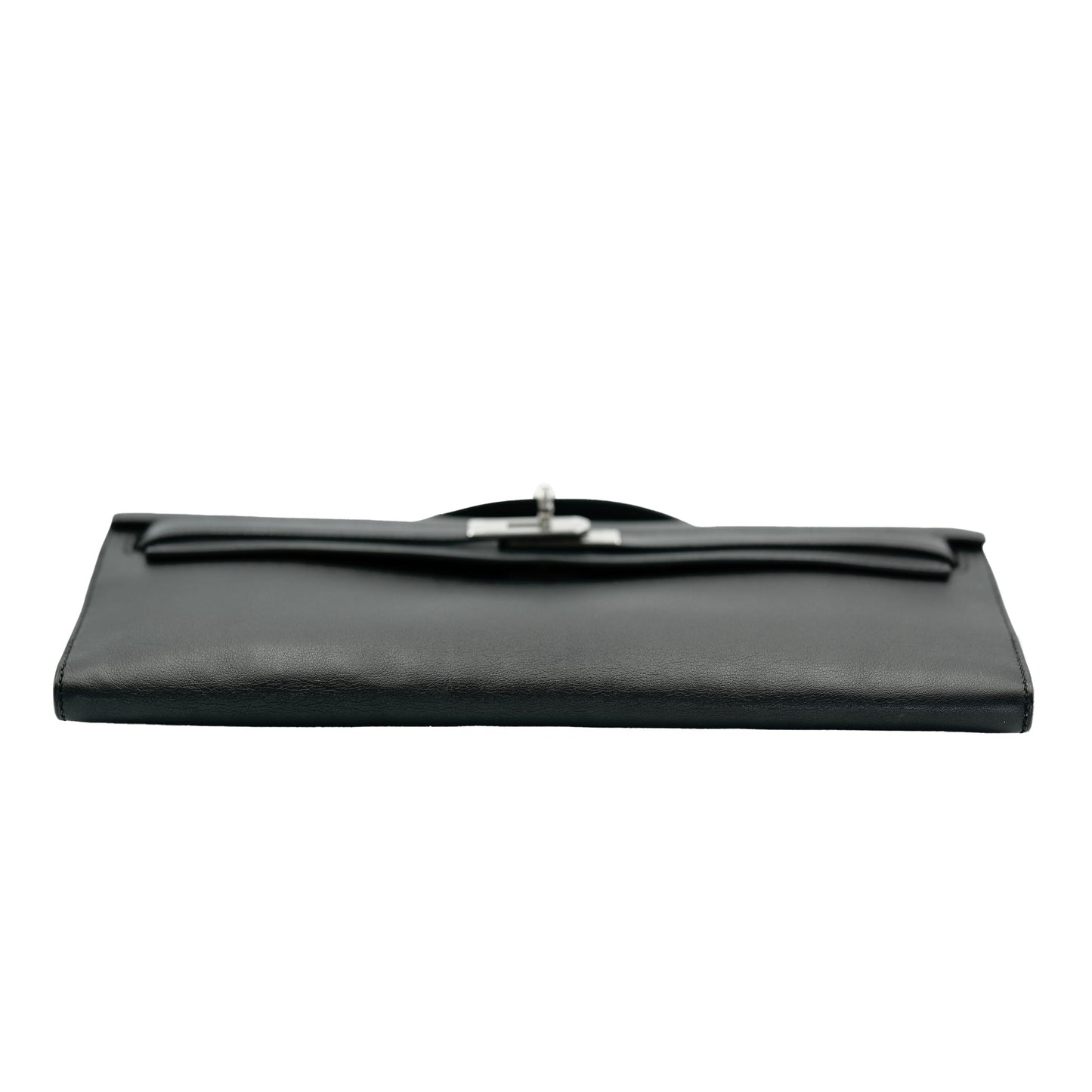 Hermes Kelly Cut Black Swift with Palladium Hardware