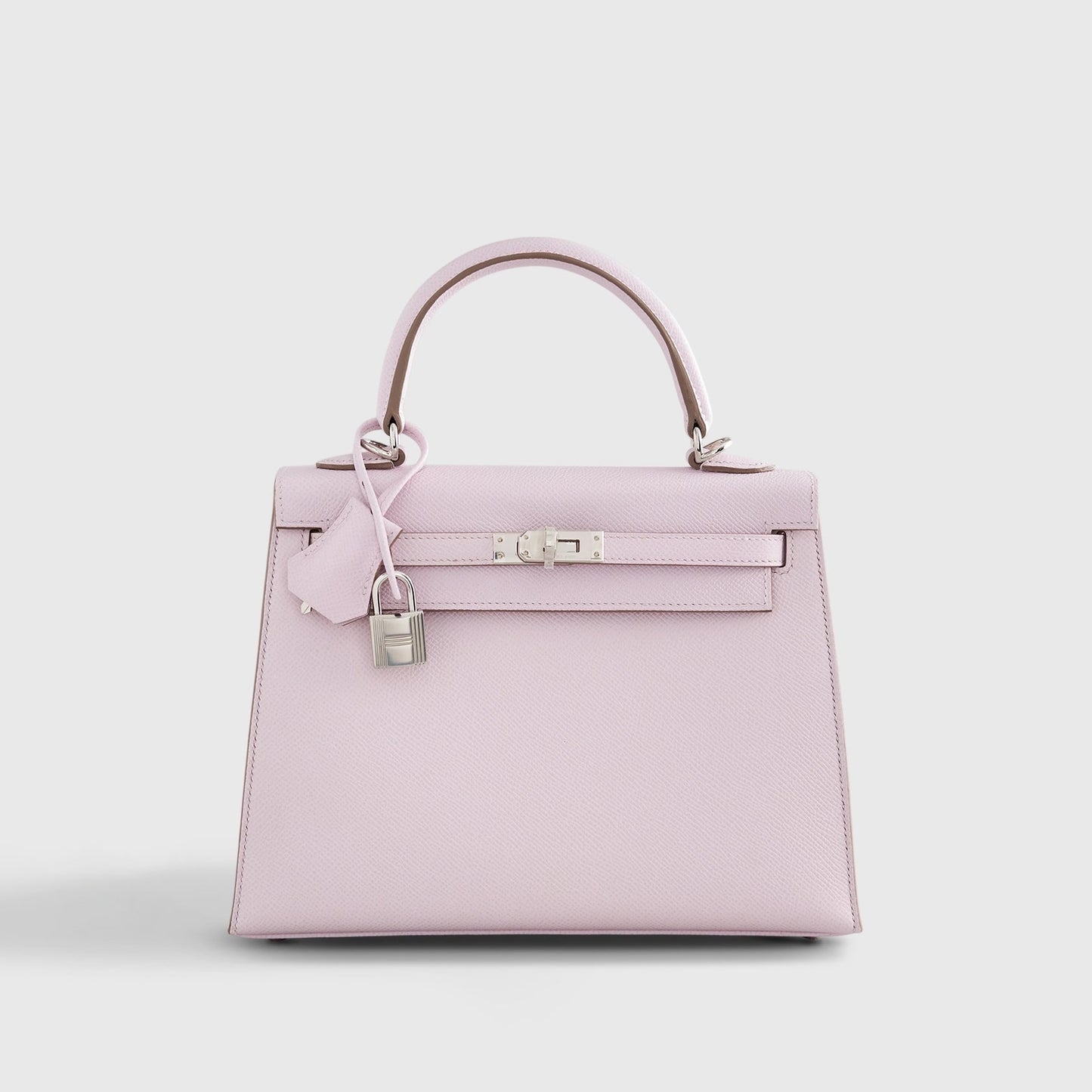 Hermès Kelly 25 Epsom Mauve Pale Palladium Hardware