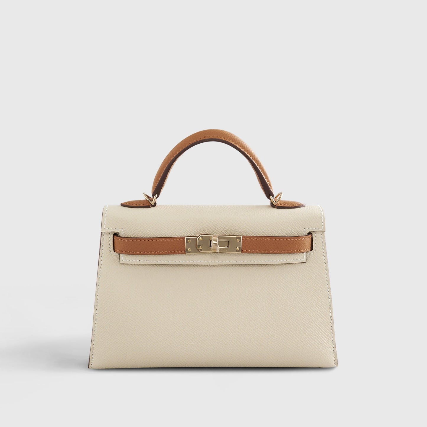 Hermès Kelly Mini Epsom Craie/Gold Sellier Permabrass Hardware HSS