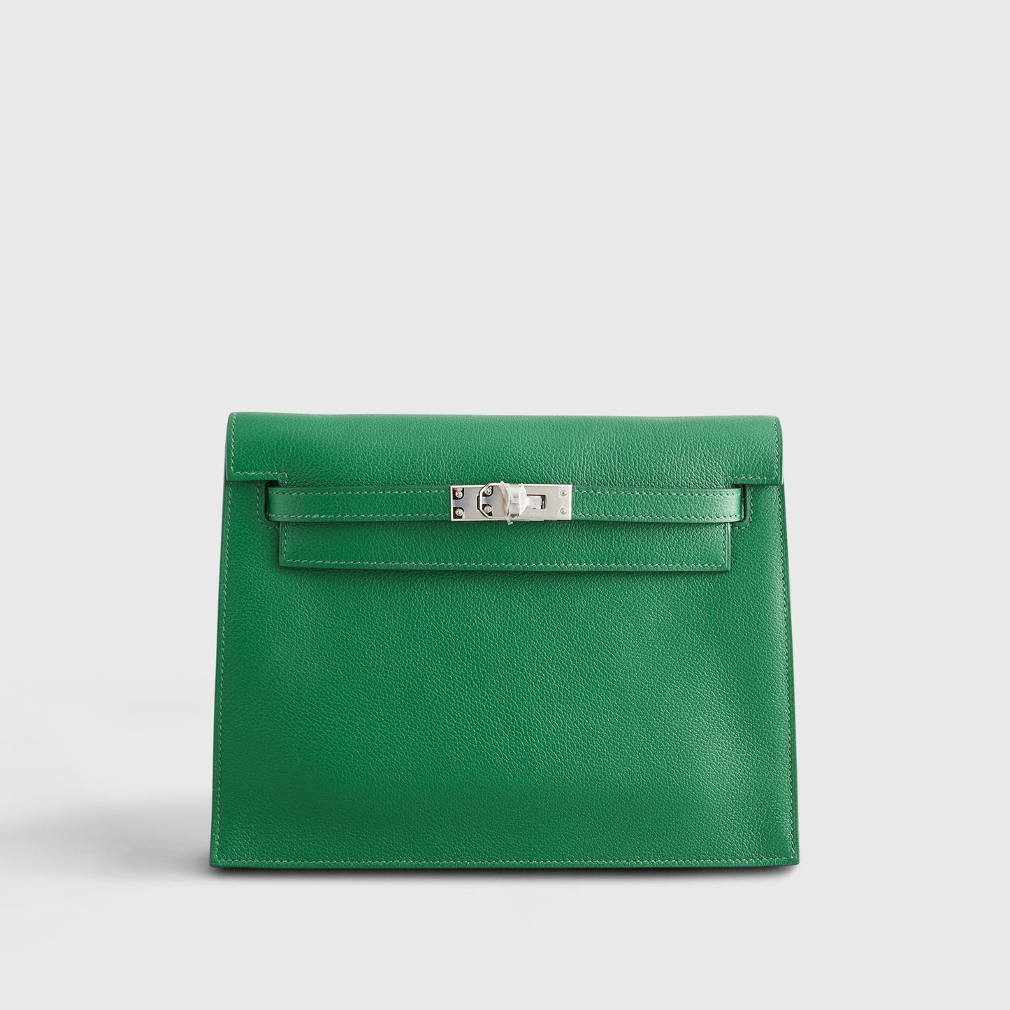 Hermès Kelly Danse II Evercolor Cactus / Blue Zephyr Palladium Hardware