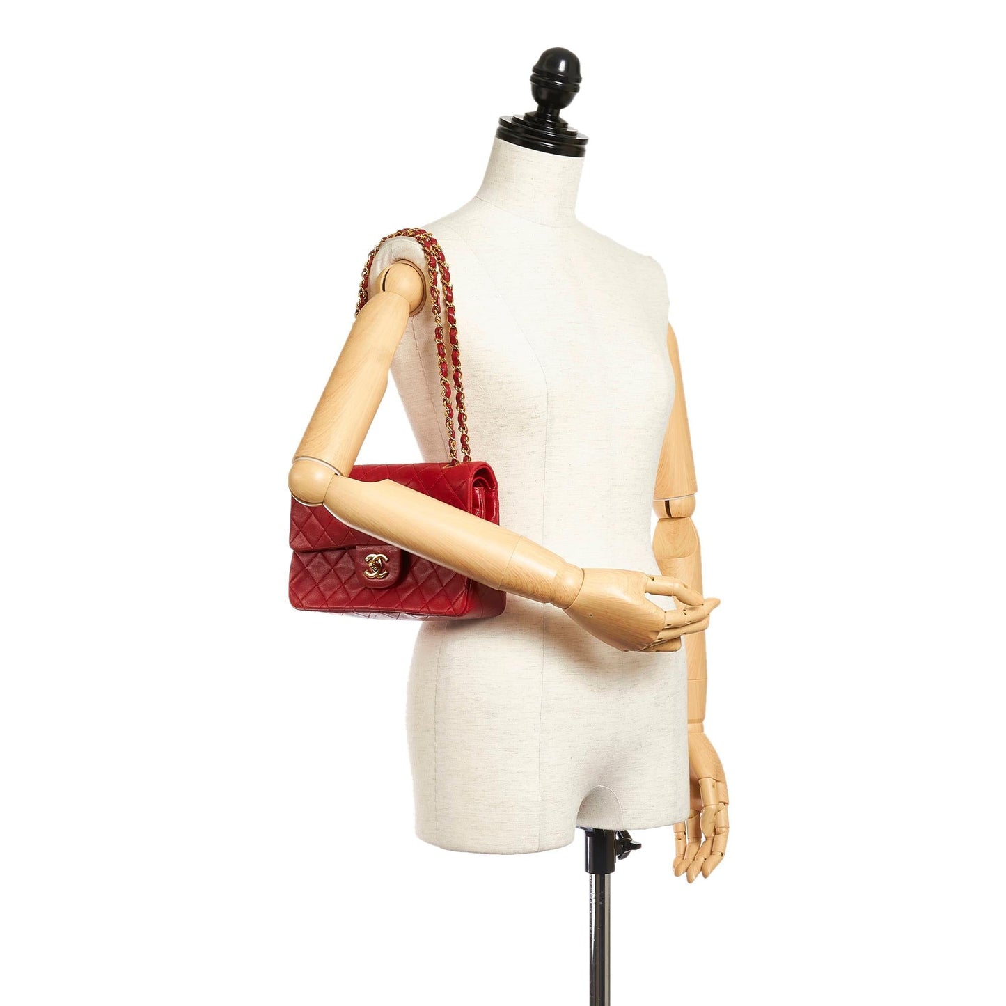 Chanel Classic Small Lambskin Leather Single Flap Bag