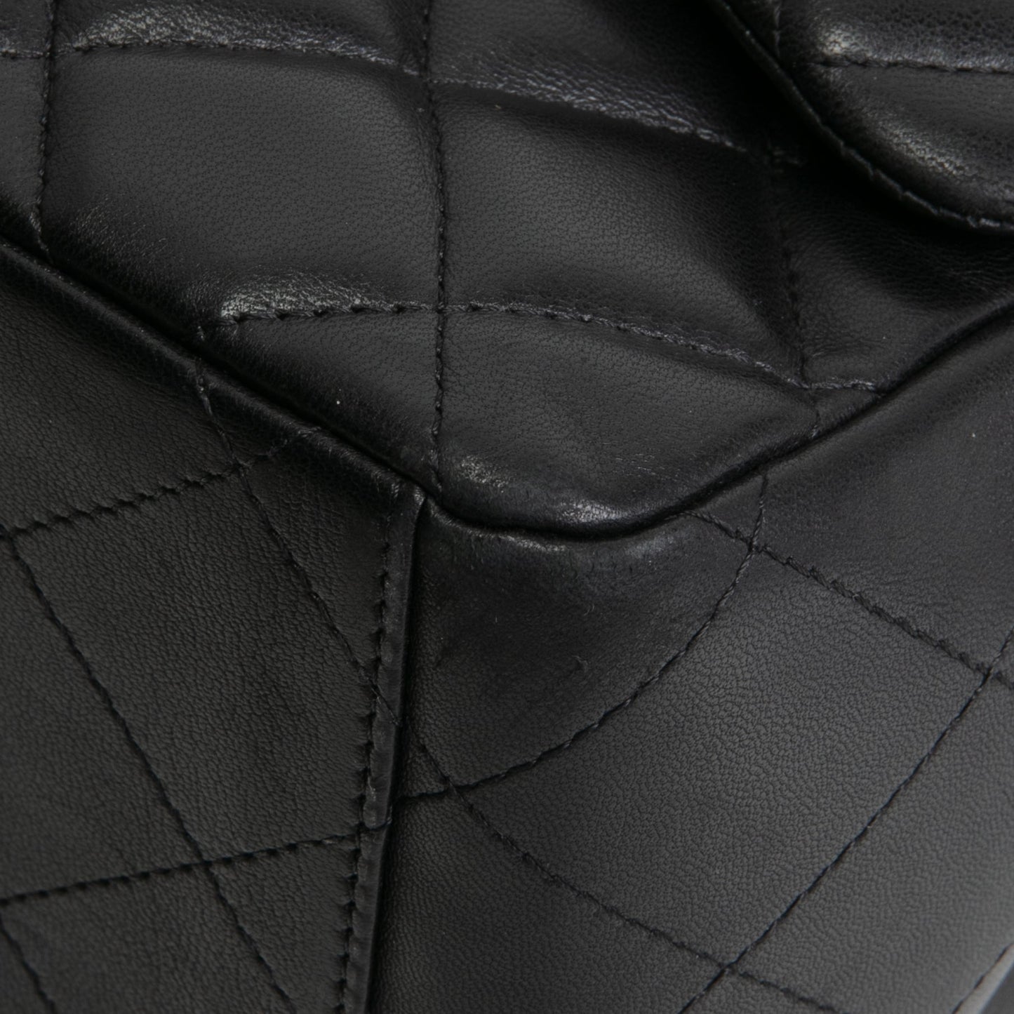 CHANEL Maxi Single Flap Quilted Lambskin- Black - OUTLET FINAL SALE