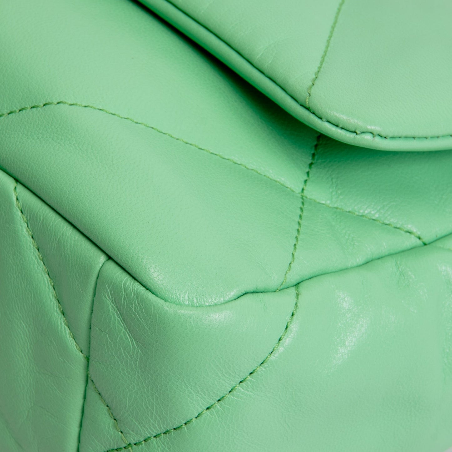 CHANEL 19 Quilted Flap Medium- Light Green