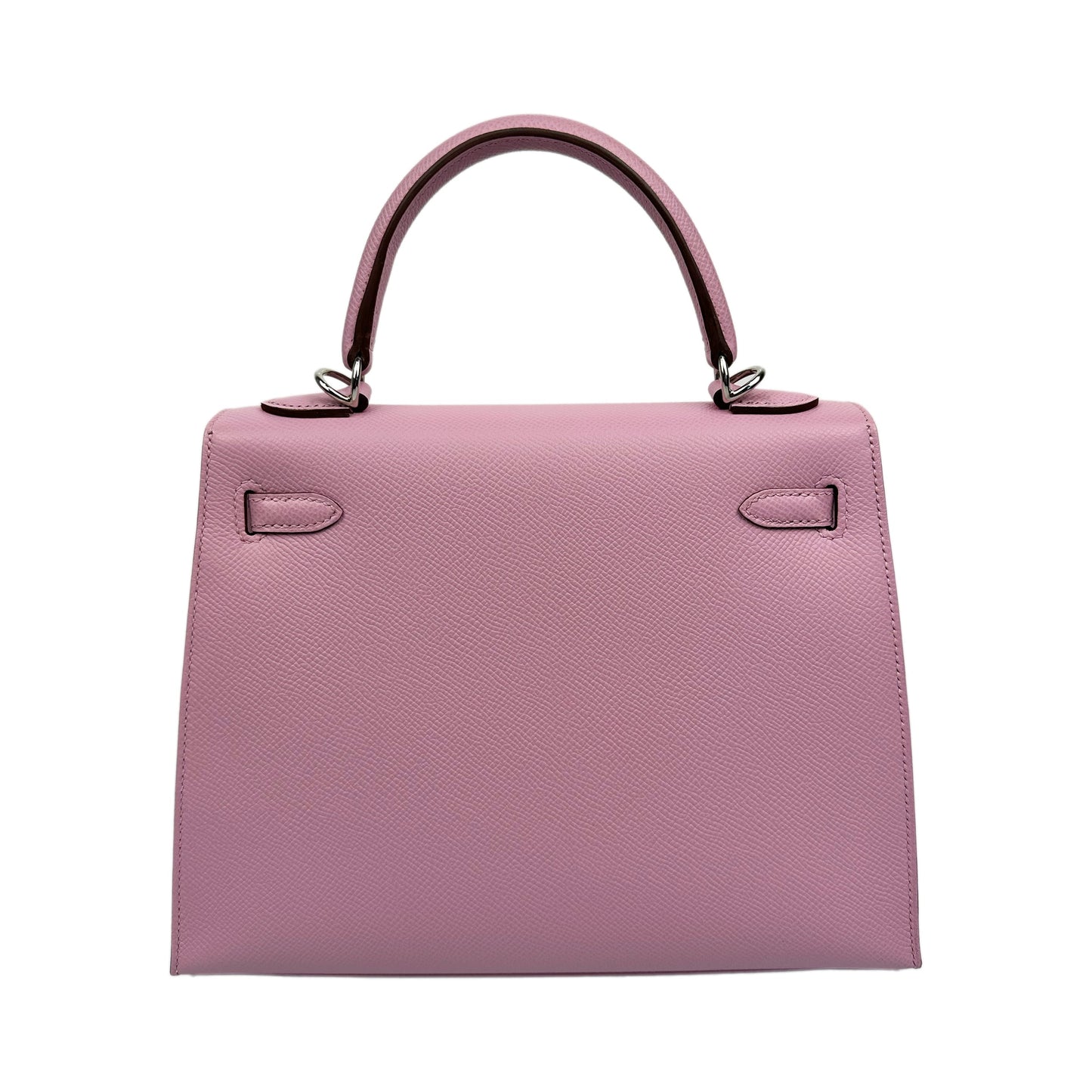 Hermes Kelly II Sellier 25 Epsom Calfskin Mauve Sylvester Palladium Hardware