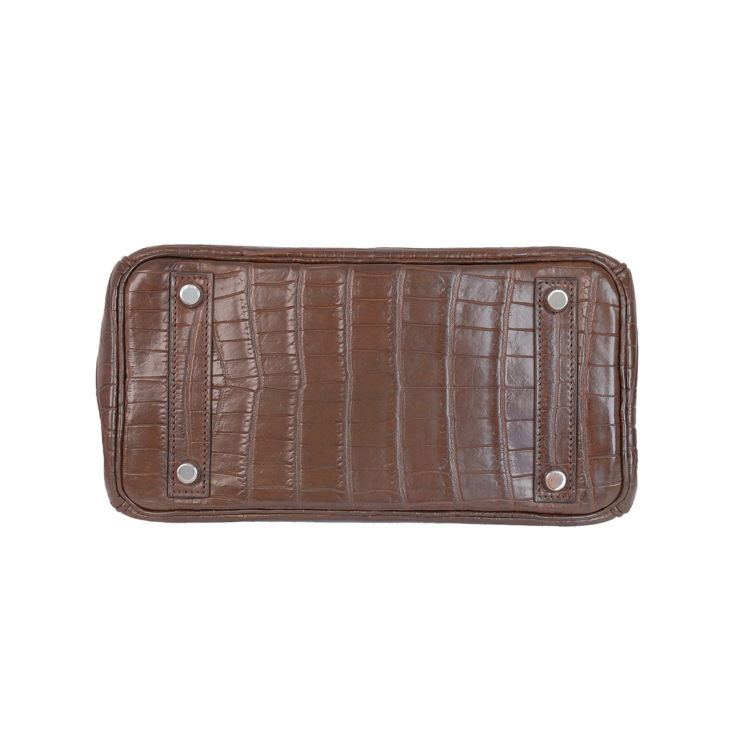 Hermes Birkin 25 Havane Matte Niloticus Crocodile Palladium Hardware
