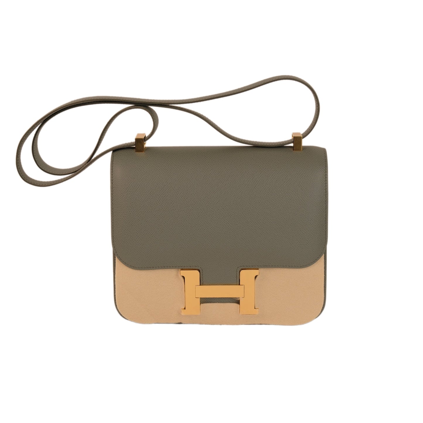 Hermes Constance 24 Vert Amande Epsom with Gold Hardware