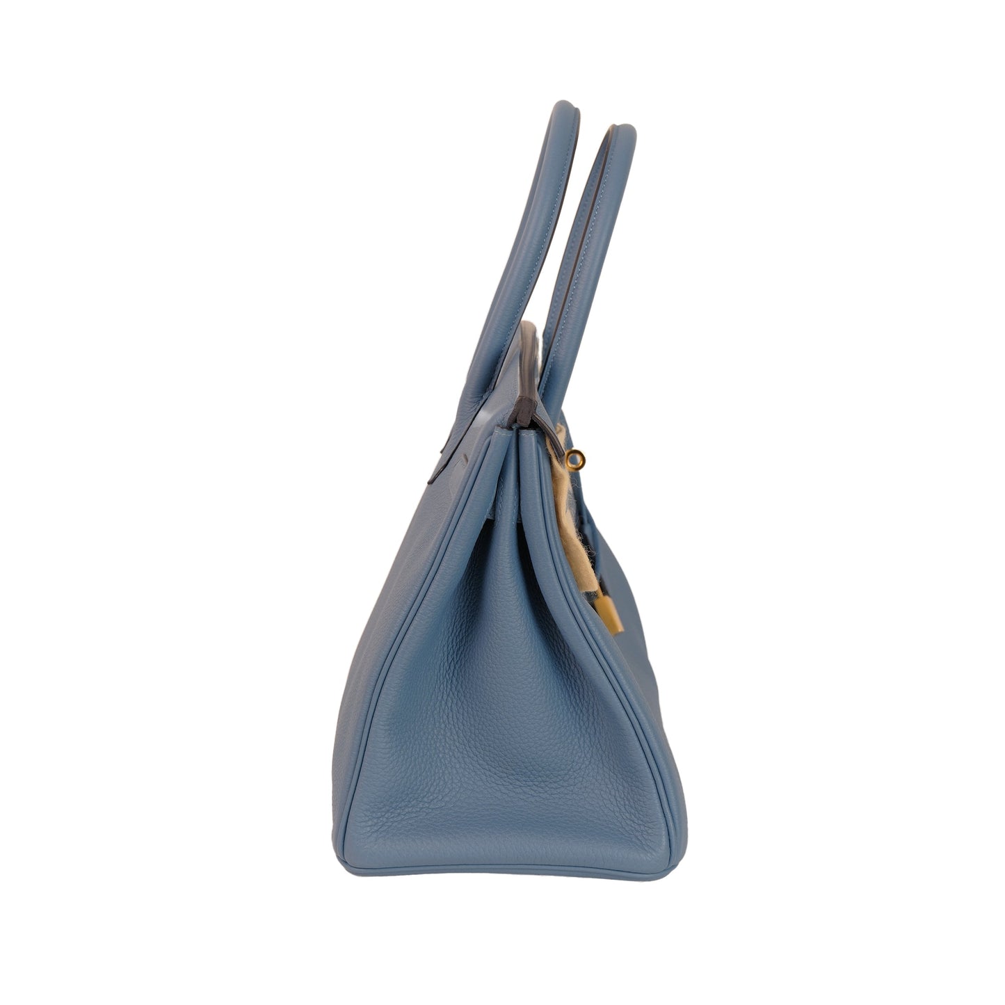 Hermes Birkin 30 Bleu Azur Togo with Gold Hardware