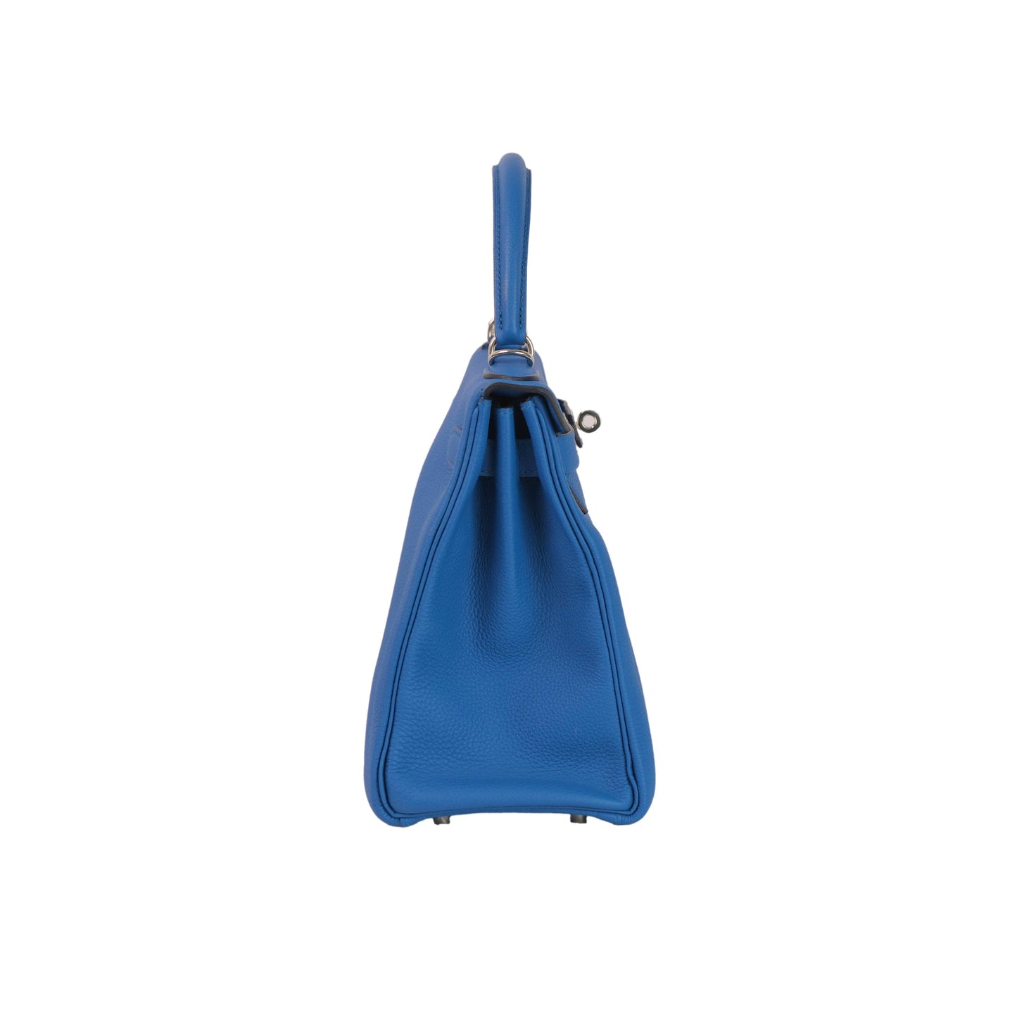 Hermes Kelly 28 Retourne Bleu Electric Togo with Palladium Hardware