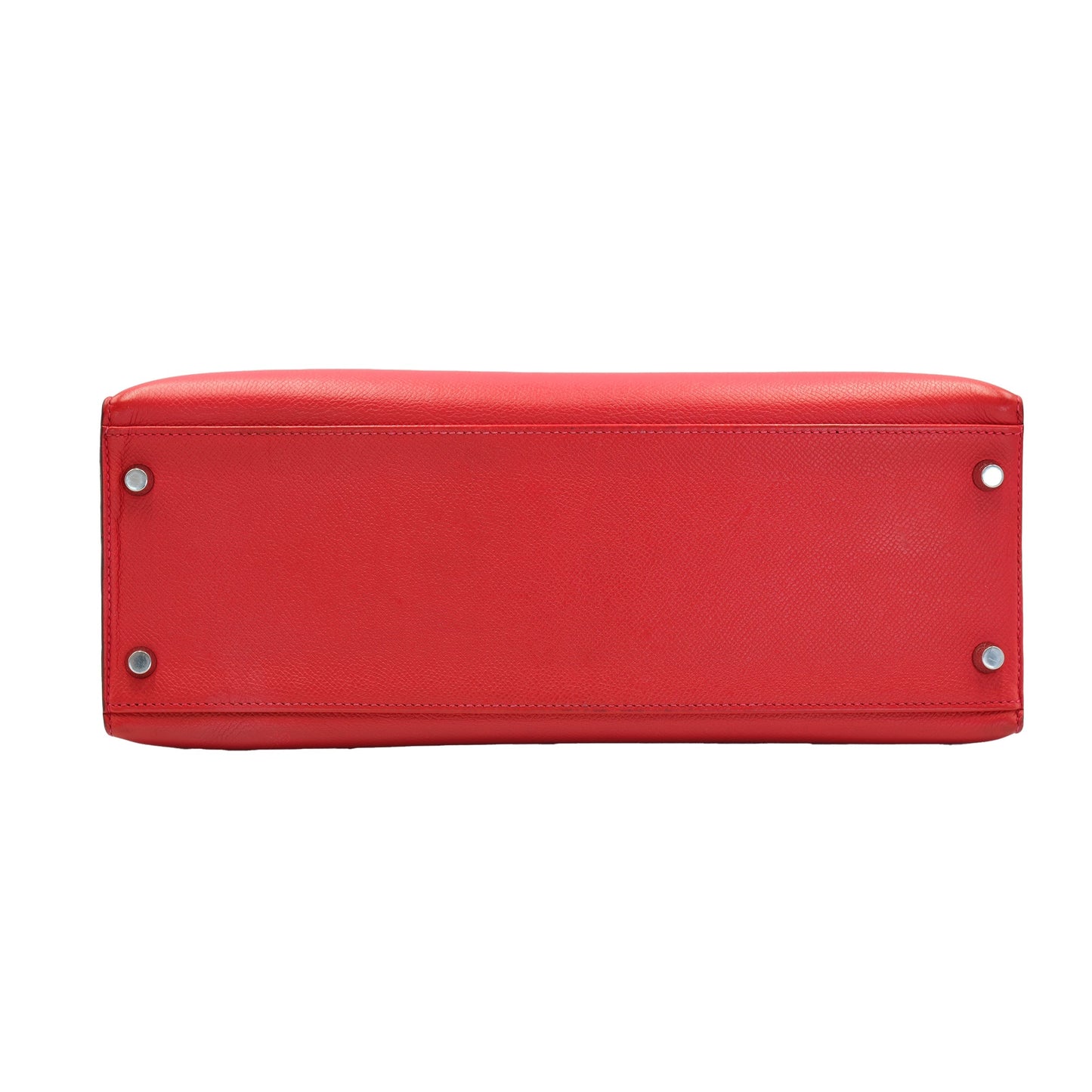Hermes Kelly 32 Sellier Rouge Epsom with Palladium Hardware