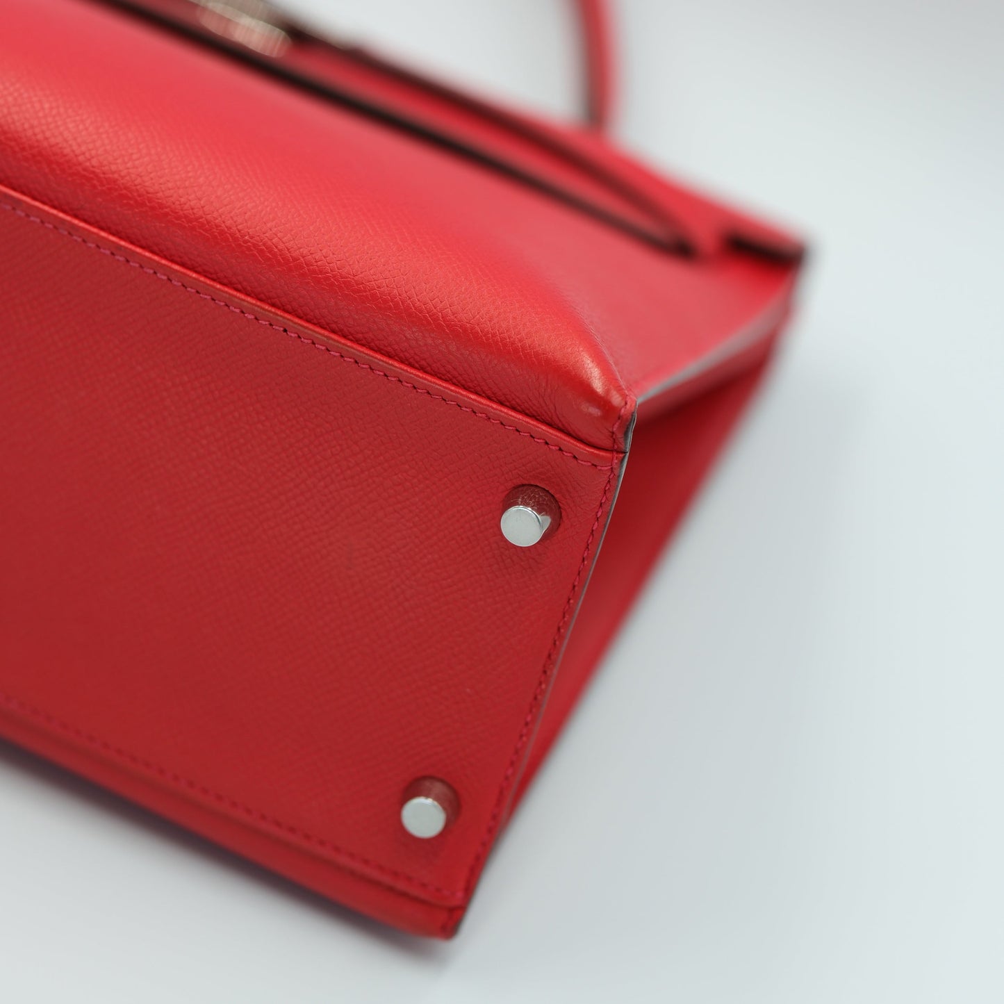 Hermes Kelly 32 Sellier Rouge Epsom with Palladium Hardware