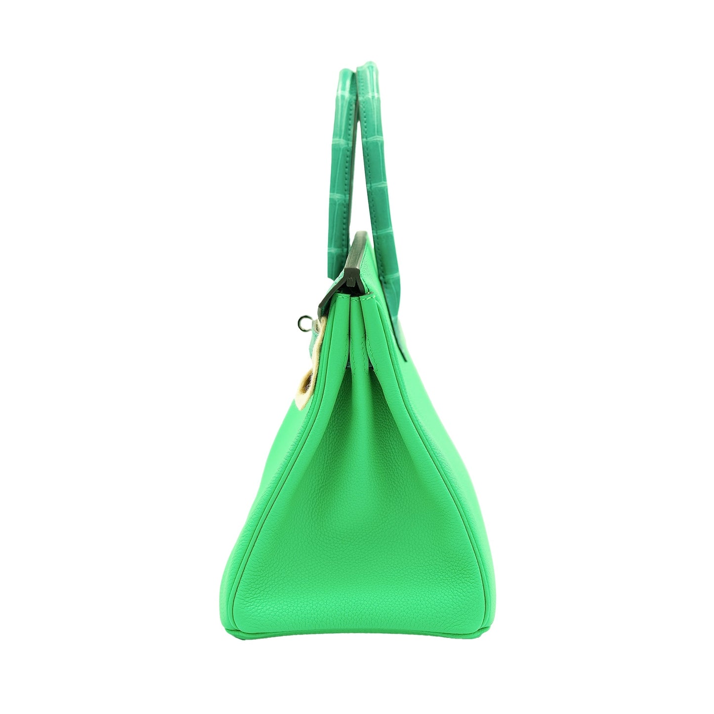 Hermes Birkin 30 Touch Vert Jade Nilo Crocodile and Vert Comics Togo with Palladium Hardware