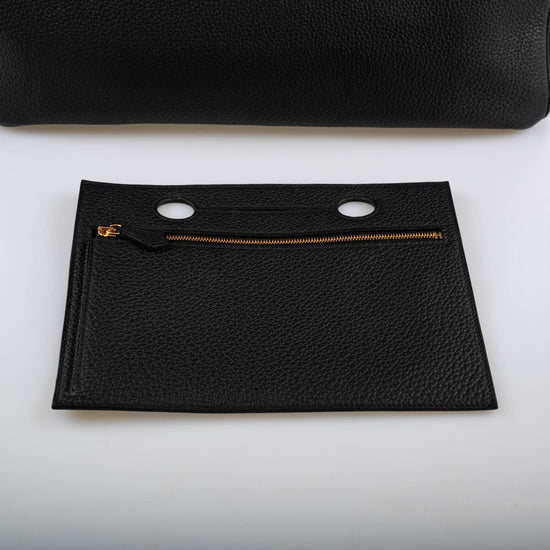 Hermes Birkin Pochette Backpocket Black Swift With Palladium Hardware - 2021, Z