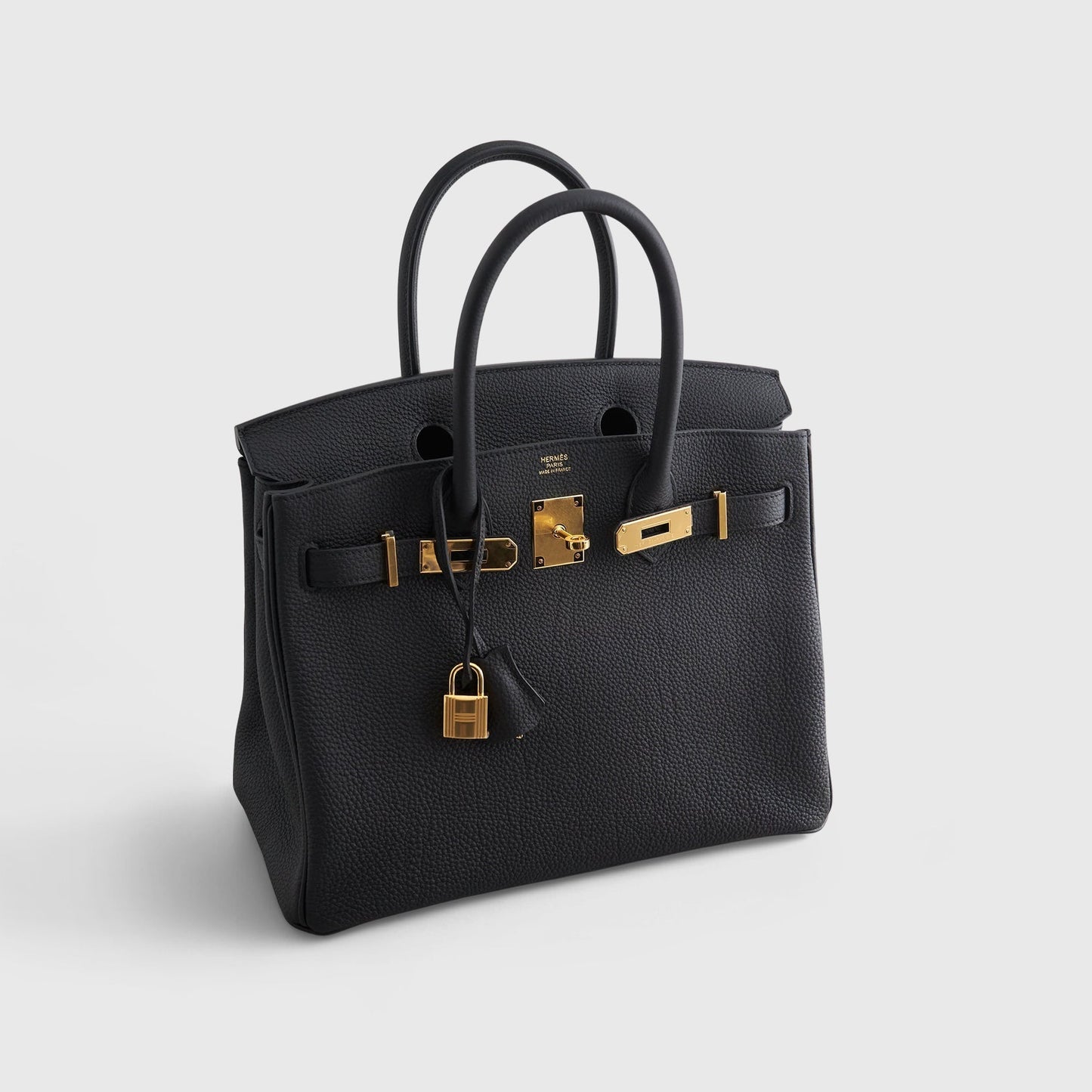 Hermès Birkin 30 Togo Black Gold Hardware