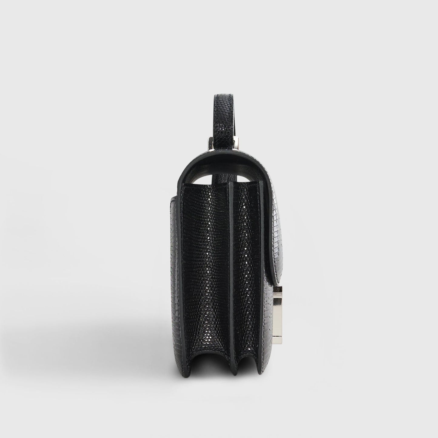 Hermès Constance 18 Lizard Black Shiny Palladium Hardware