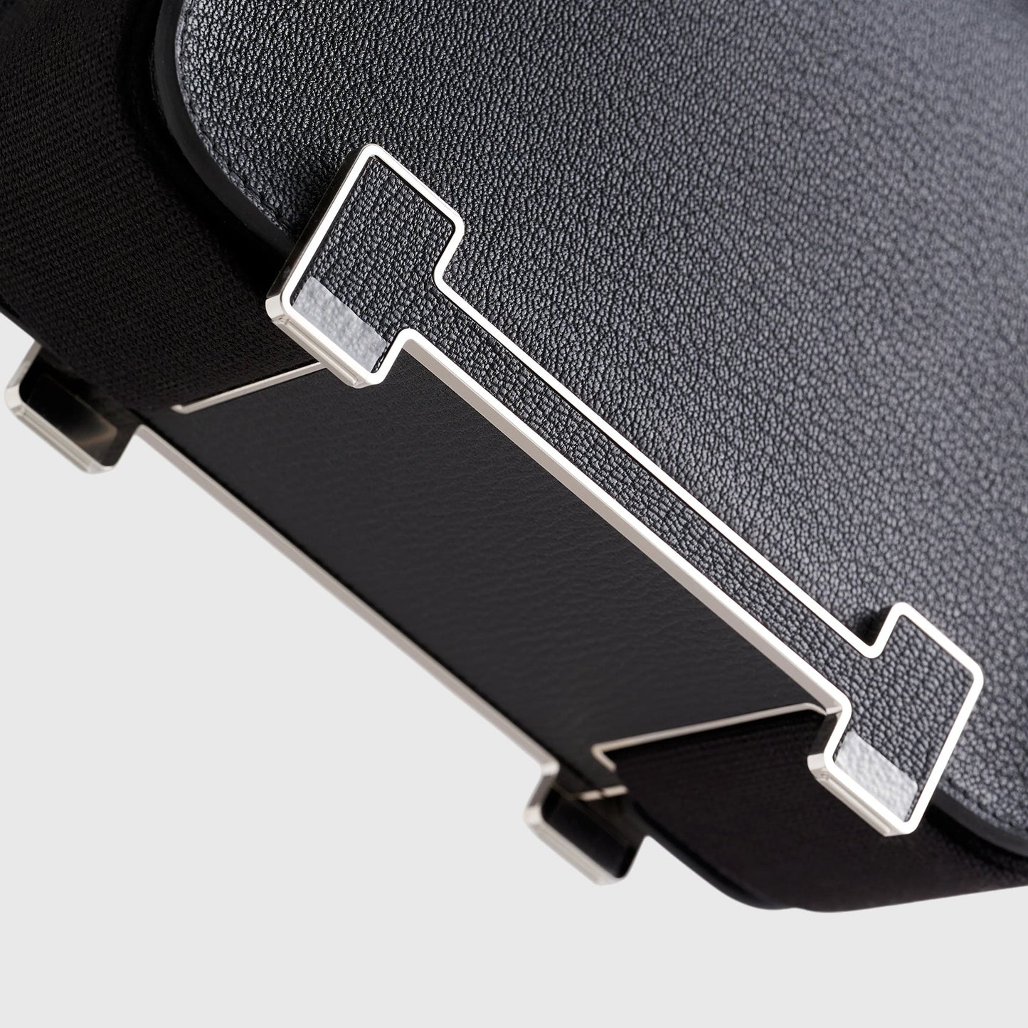 Hermès Geta Bag Chevre Black Palladium Hardware