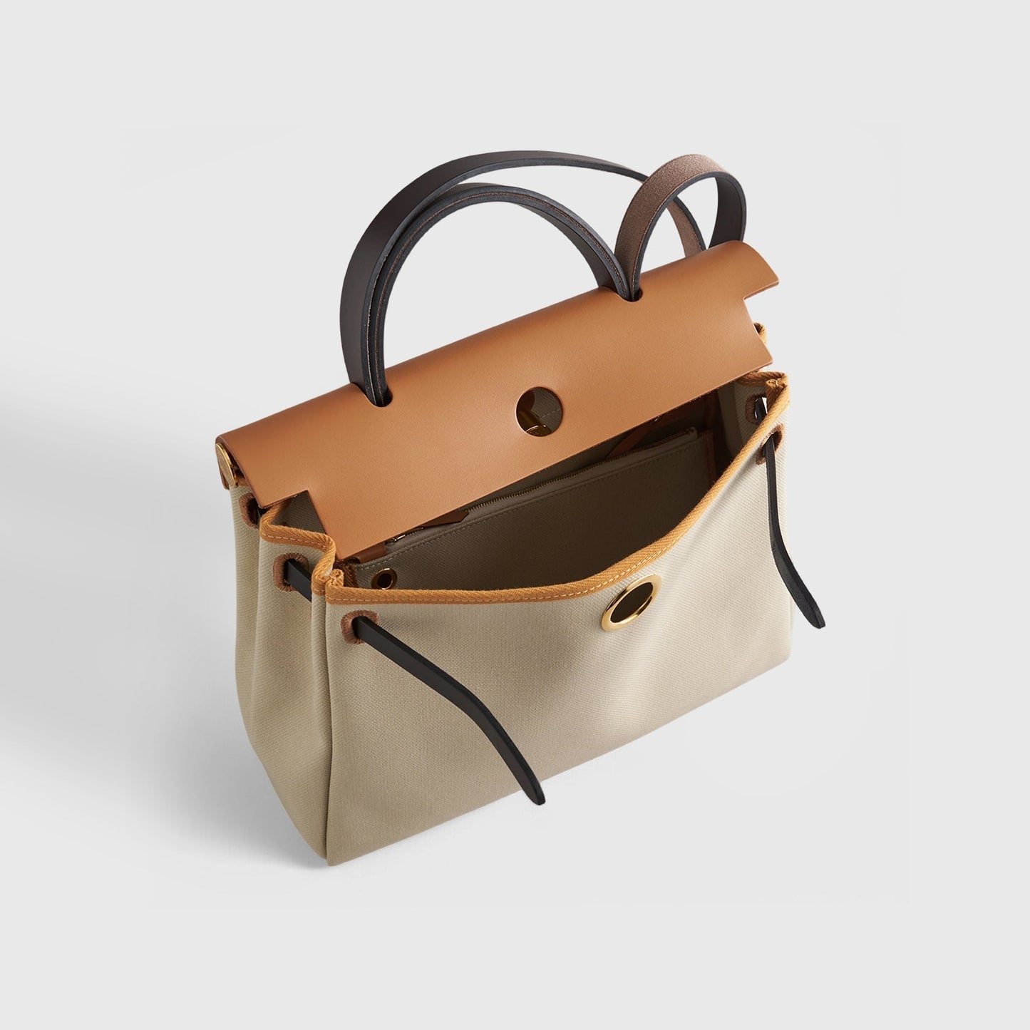 Hermès Herbag Zip 31 Beton/Ebene/Sable/Natural Gold Hardware