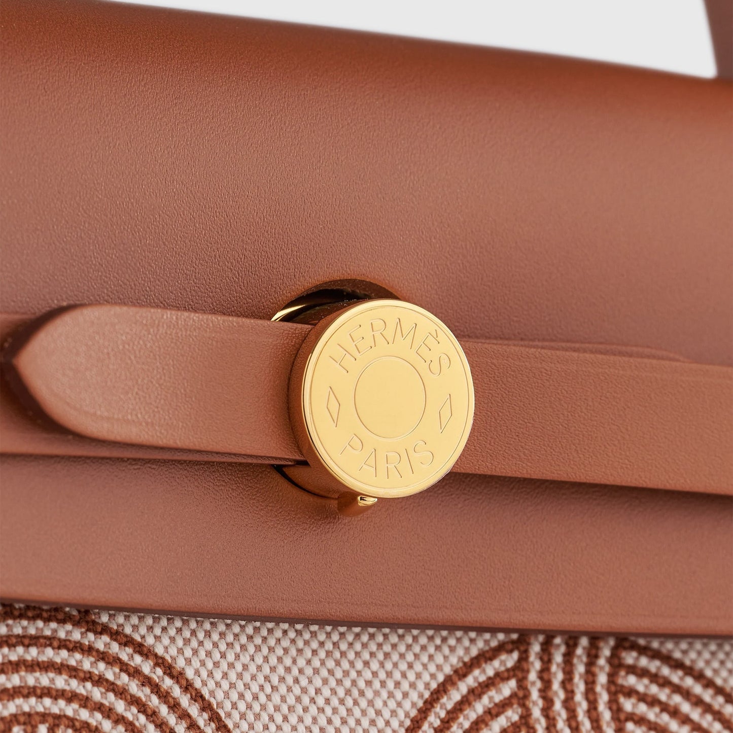 Hermès Herbag Zip 31 Fauve / Ecru / Beige Circuit Gold Hardware
