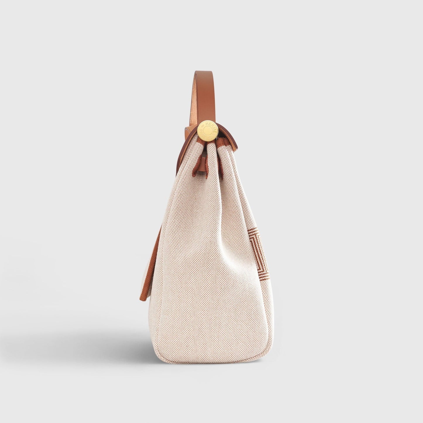 Hermès Herbag Zip 31 Fauve / Ecru / Beige Circuit Gold Hardware