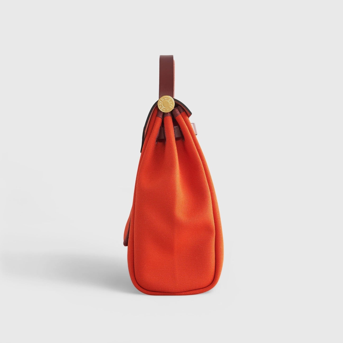 Hermès Herbag Zip 31 Orange Mecano/Rouge H Gold Hardware