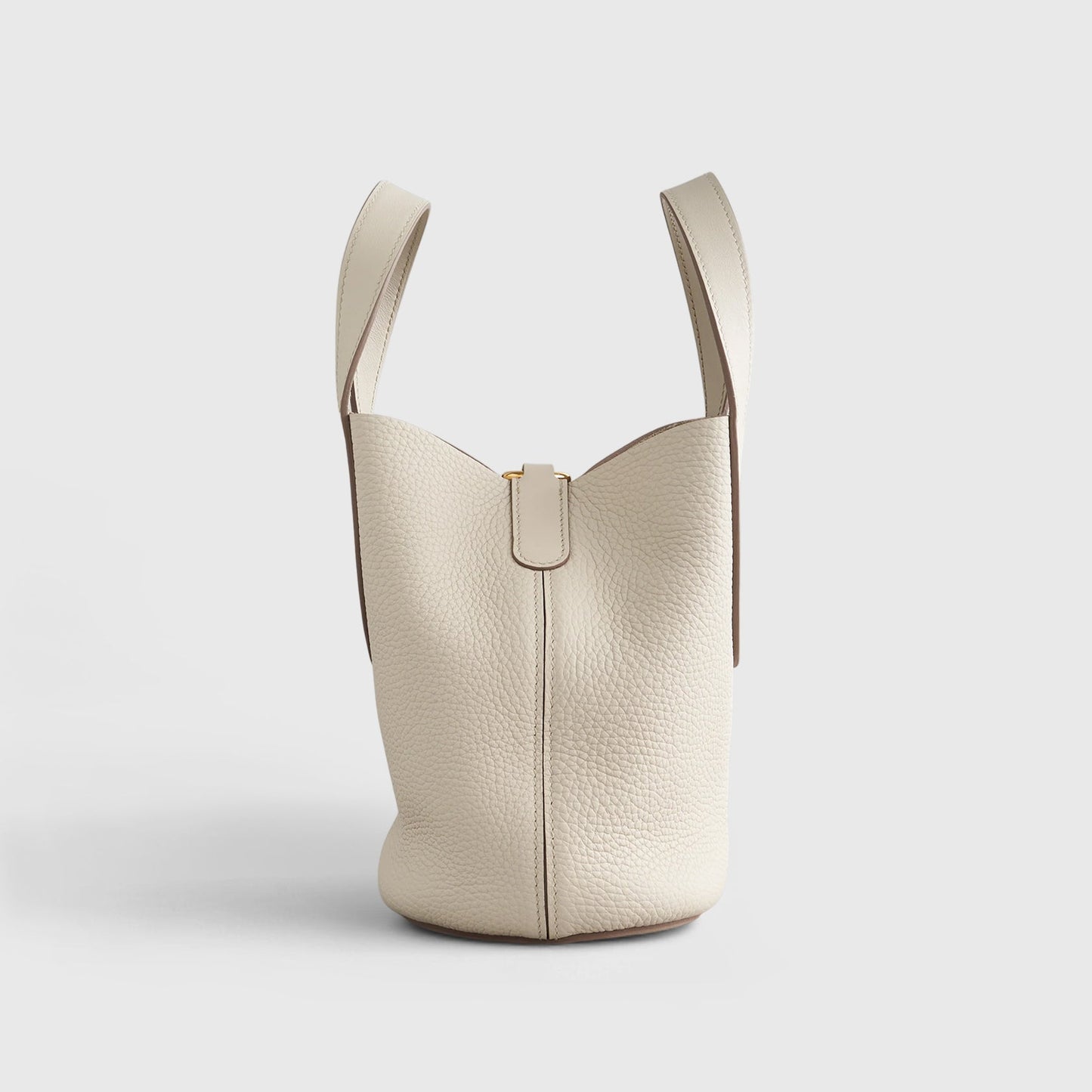 Hermès In-The-Loop Bag 18 Clemence, Swift Beton Gold Hardware