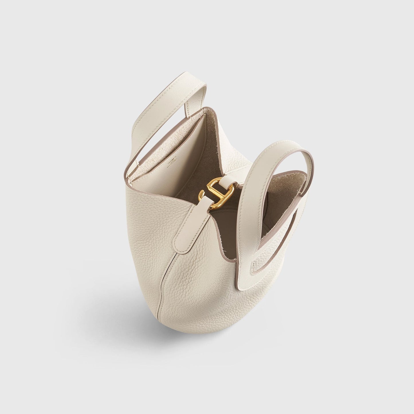 Hermès In-The-Loop Bag 18 Clemence, Swift Beton Gold Hardware
