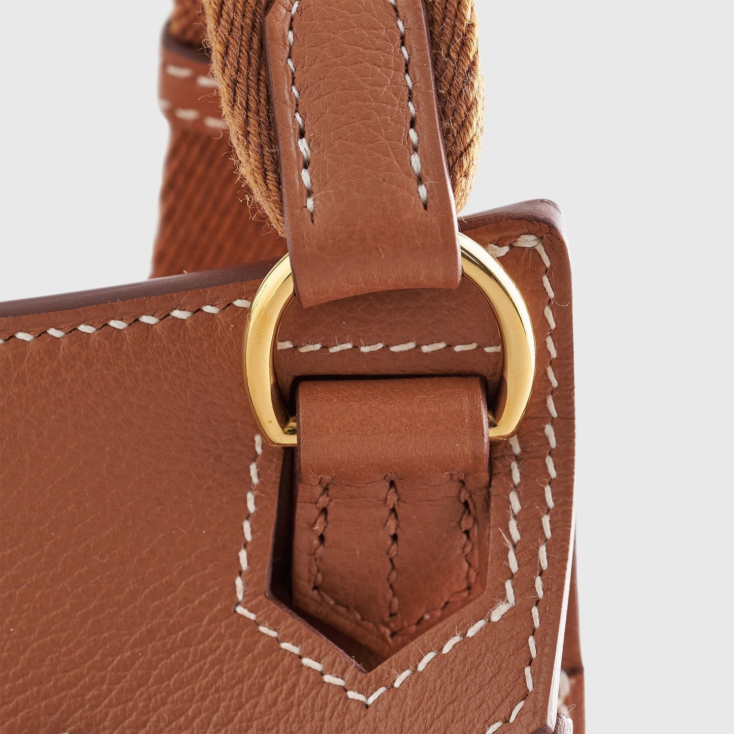 Hermès Jypsiere Bag Mini Evercolor Gold Gold Hardware