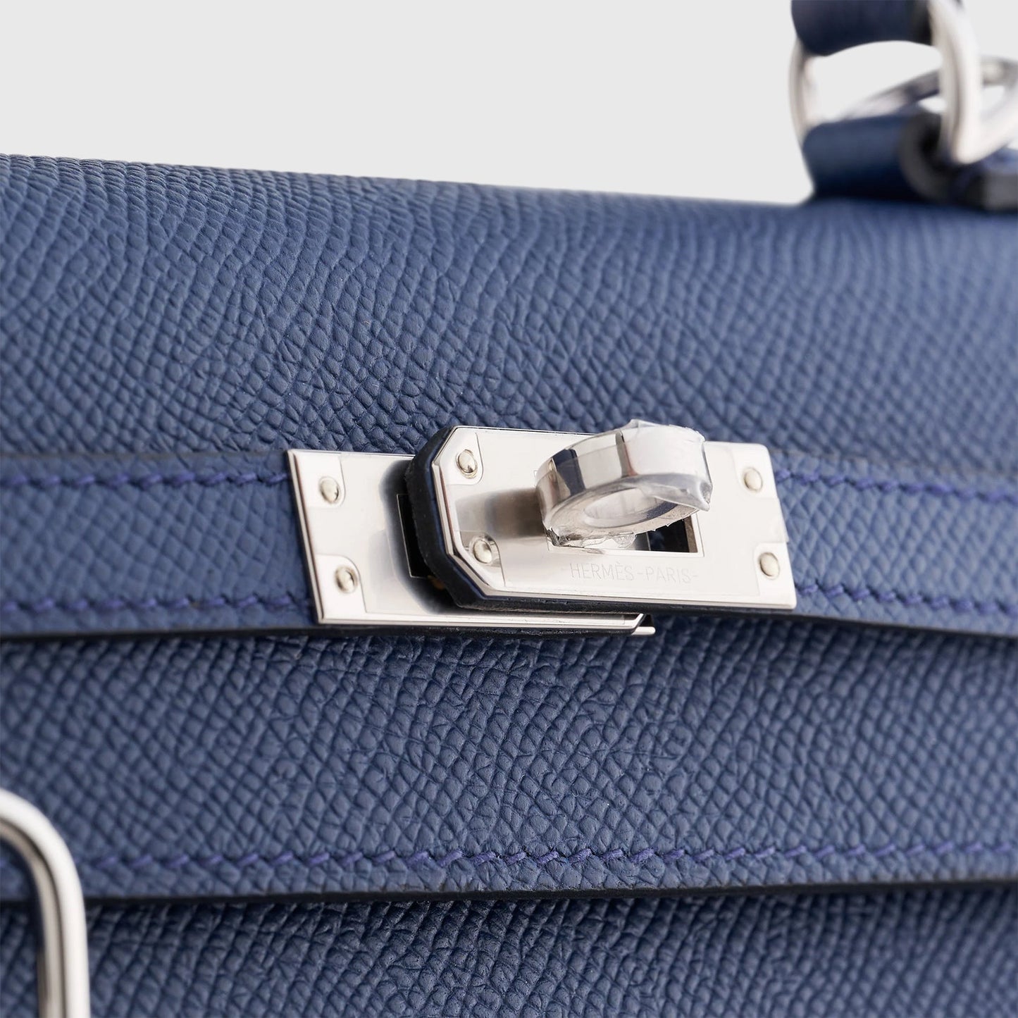 Hermès Kelly 25 Epsom Blue Navy Sellier Palladium Hardware