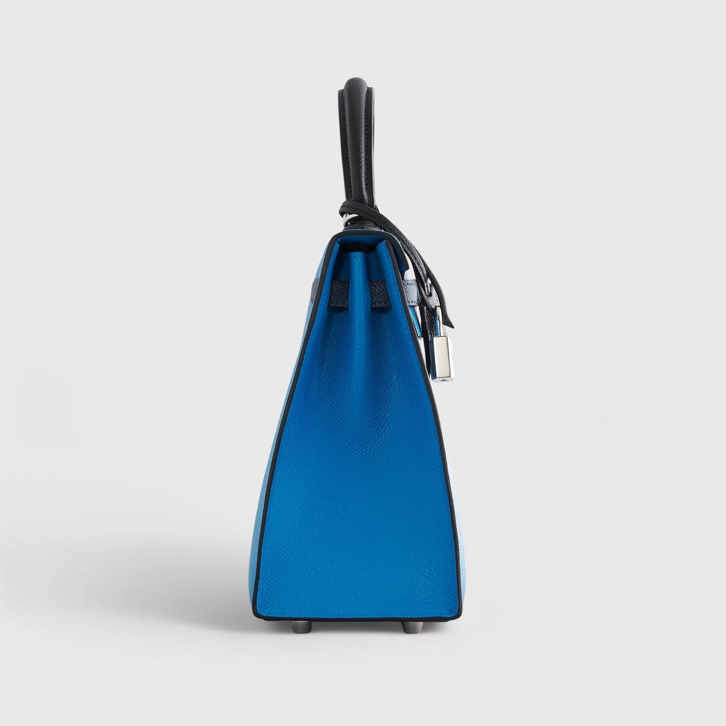 Hermès Kelly 25 Epsom Blue Zanzibar/Blue de Prusse/Black Sellier Palladium Hardware