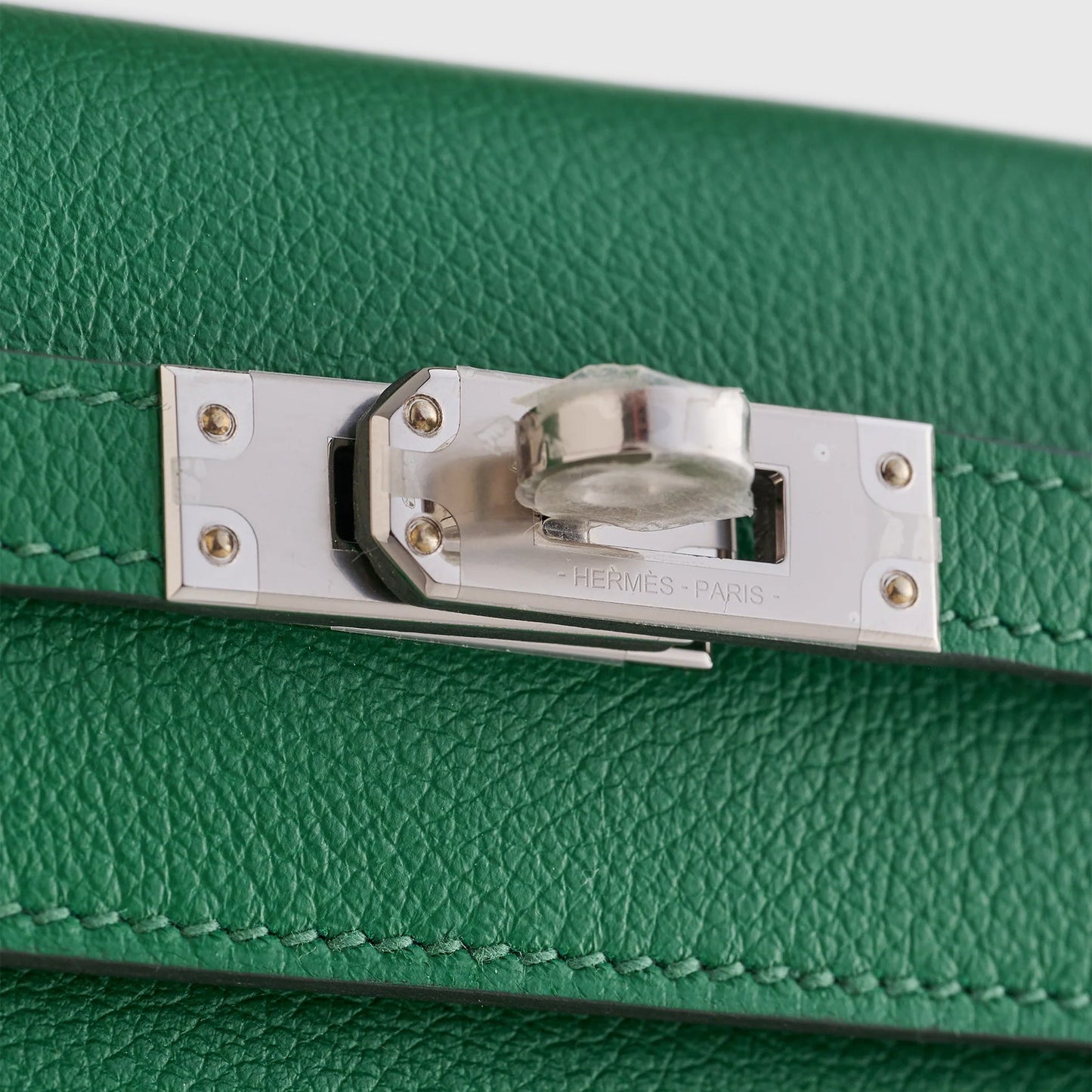 Hermès Kelly Danse II Evercolor Cactus / Blue Zephyr Palladium Hardware