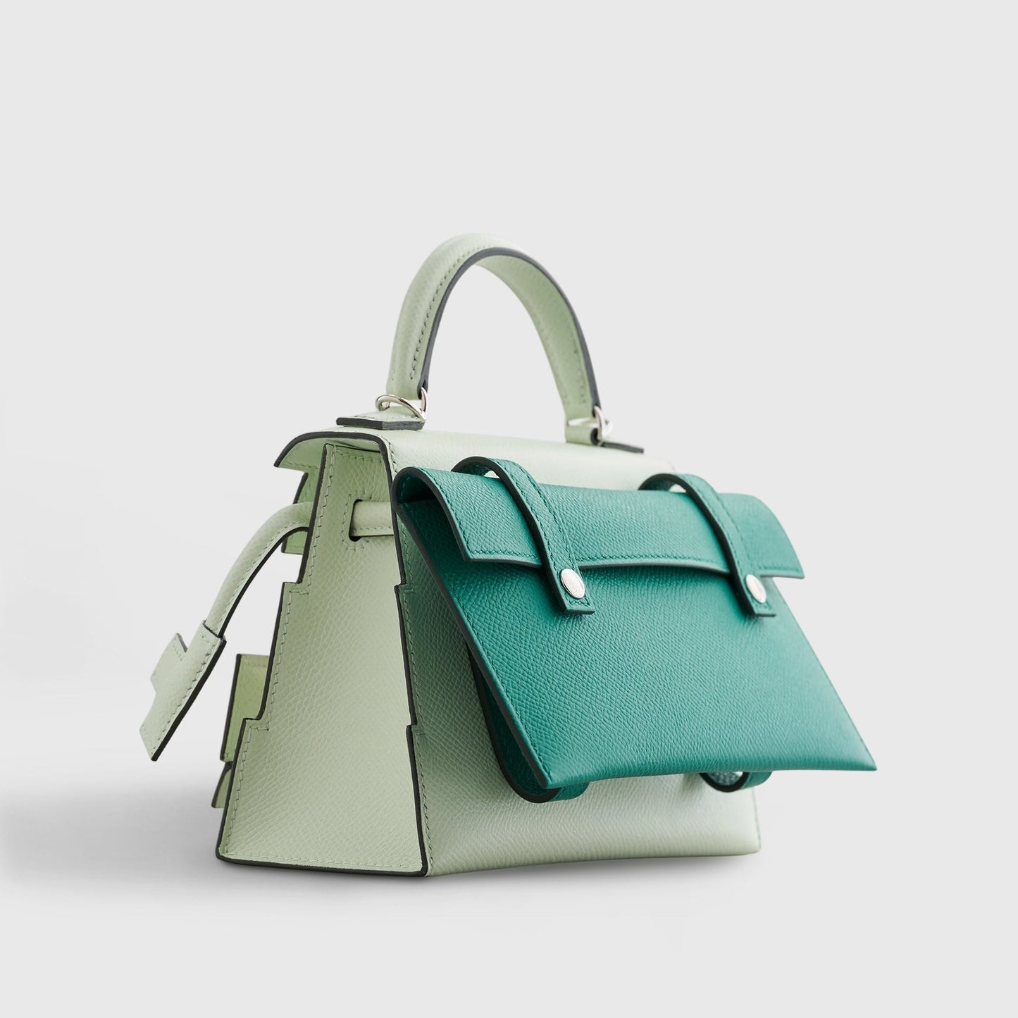 Hermès Kelly Doll Picto Mini Epsom Vert Fizz/Nata/Rose Texas/Vert Jade Palladium Hardware