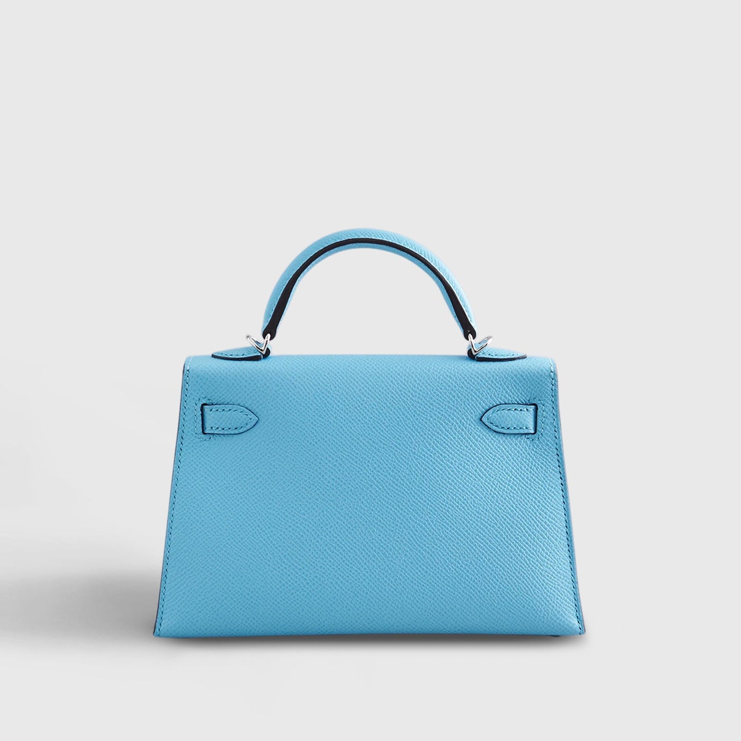 Hermès Kelly Mini Epsom Blue Celeste Sellier Palladium Hardware