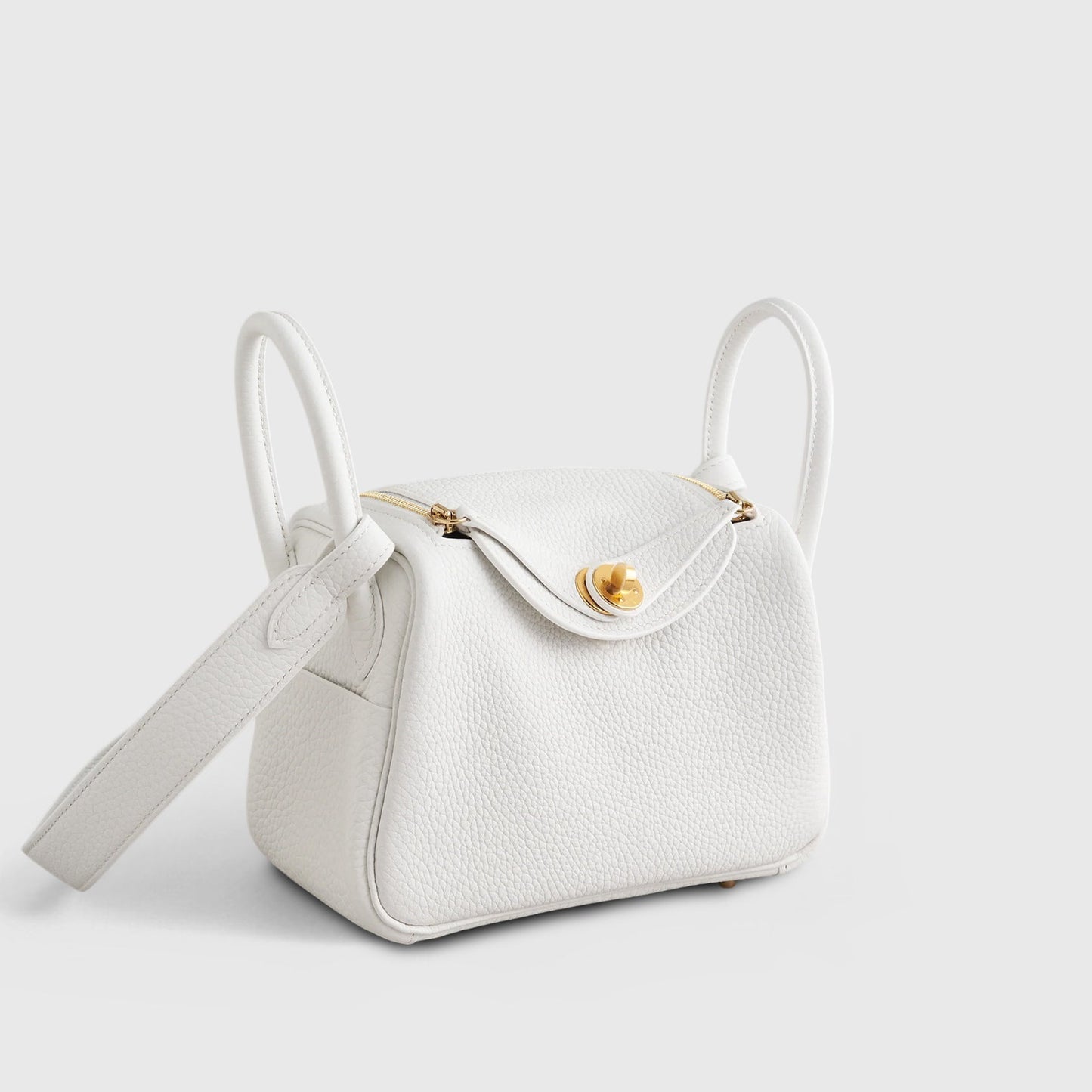 Hermès Lindy 20 Calfskin New White Gold Hardware