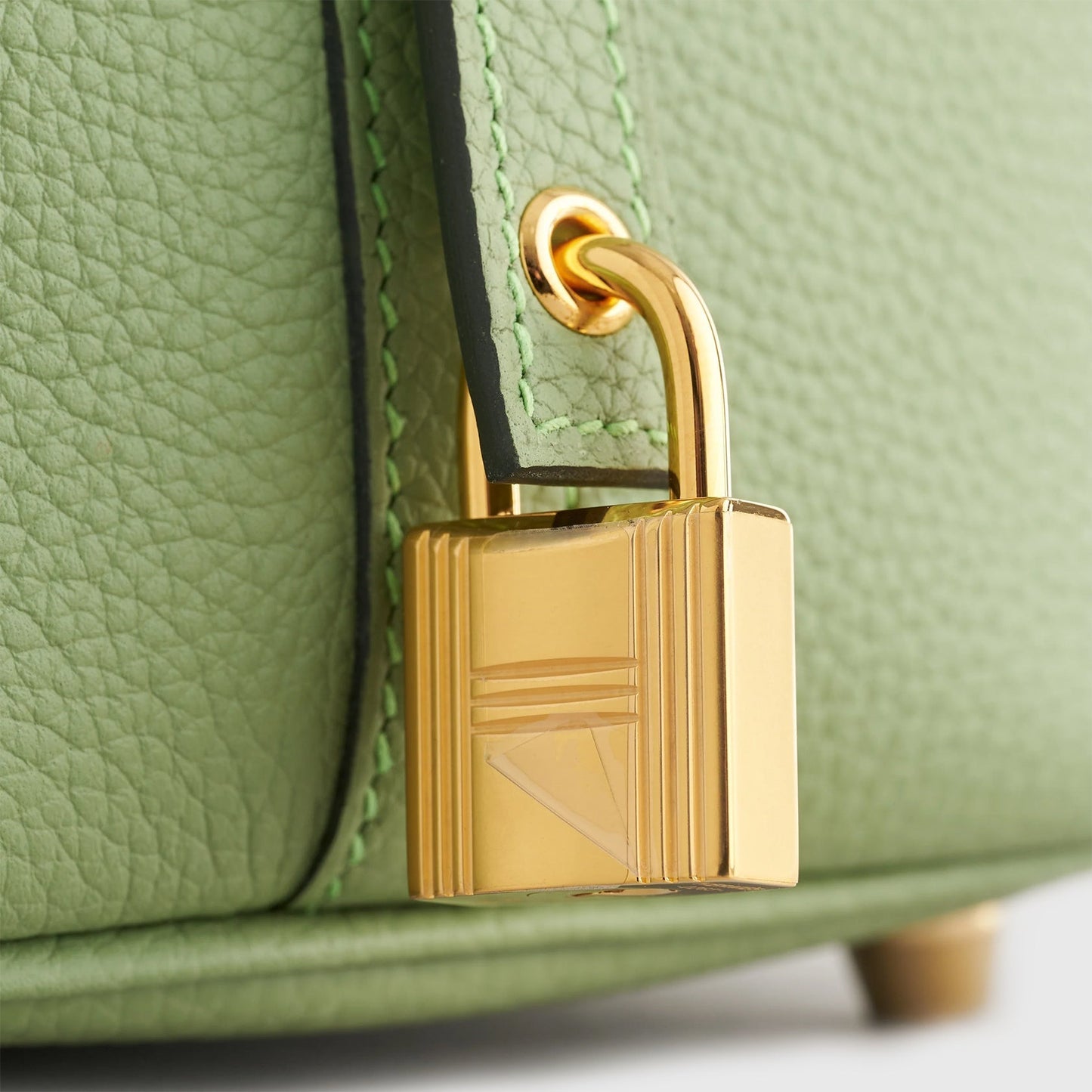 Hermès Picotin 18 Clemence Vert Criquet Gold Hardware