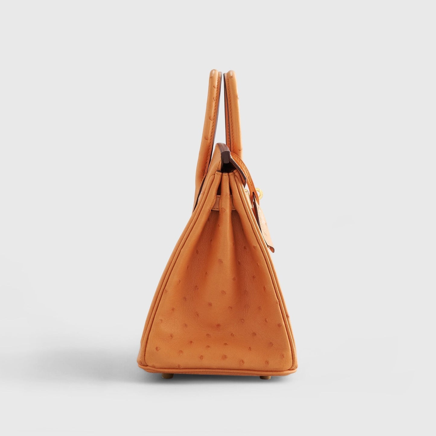 Hermès Birkin 25 Ostrich Apricot Gold Hardware