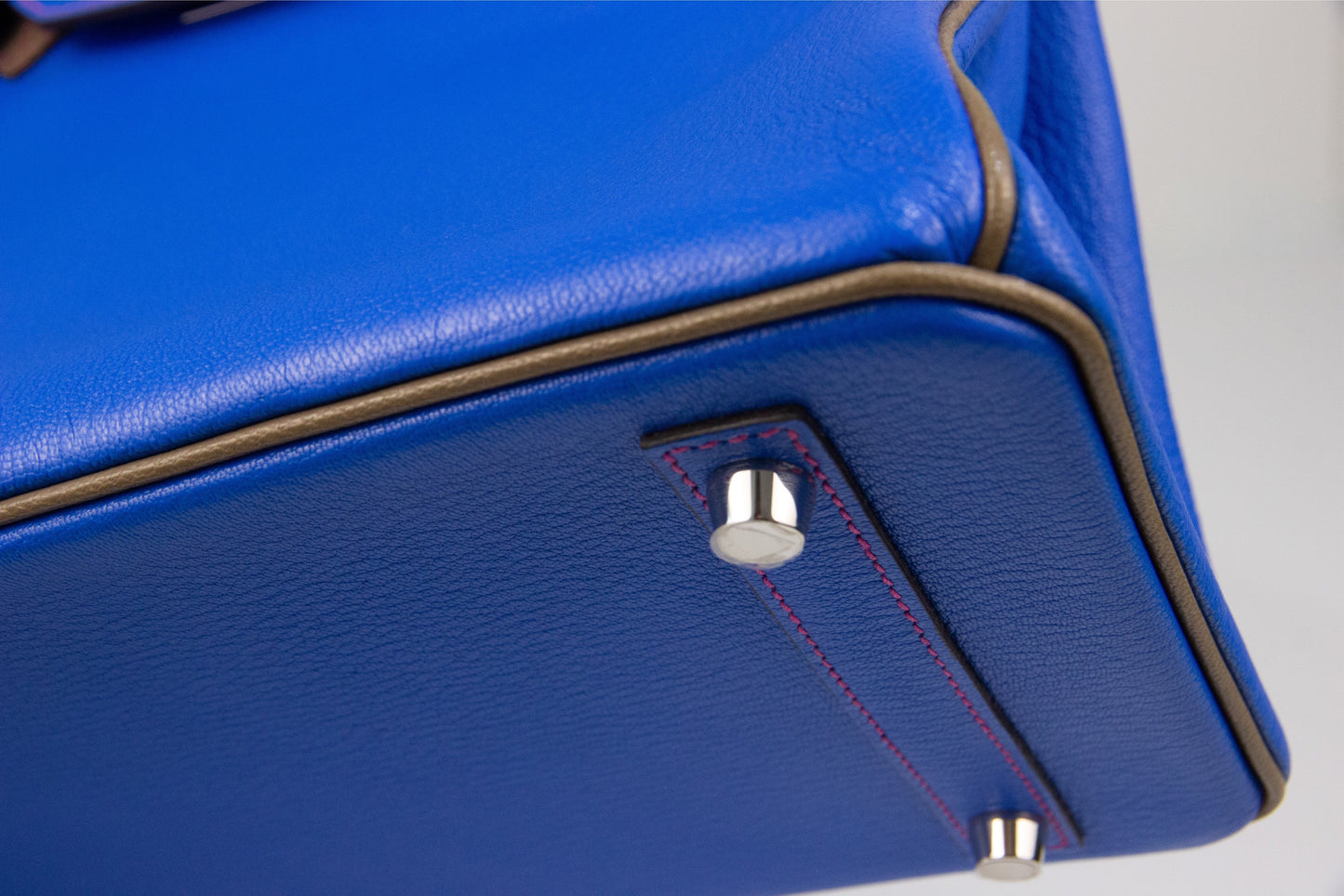 Hermes Birkin 30 HSS Electric Blue Etoupe with Palladium Hardware