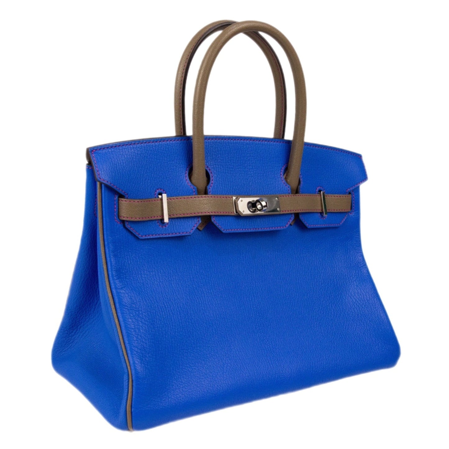 Hermes Birkin 30 HSS Electric Blue Etoupe with Palladium Hardware