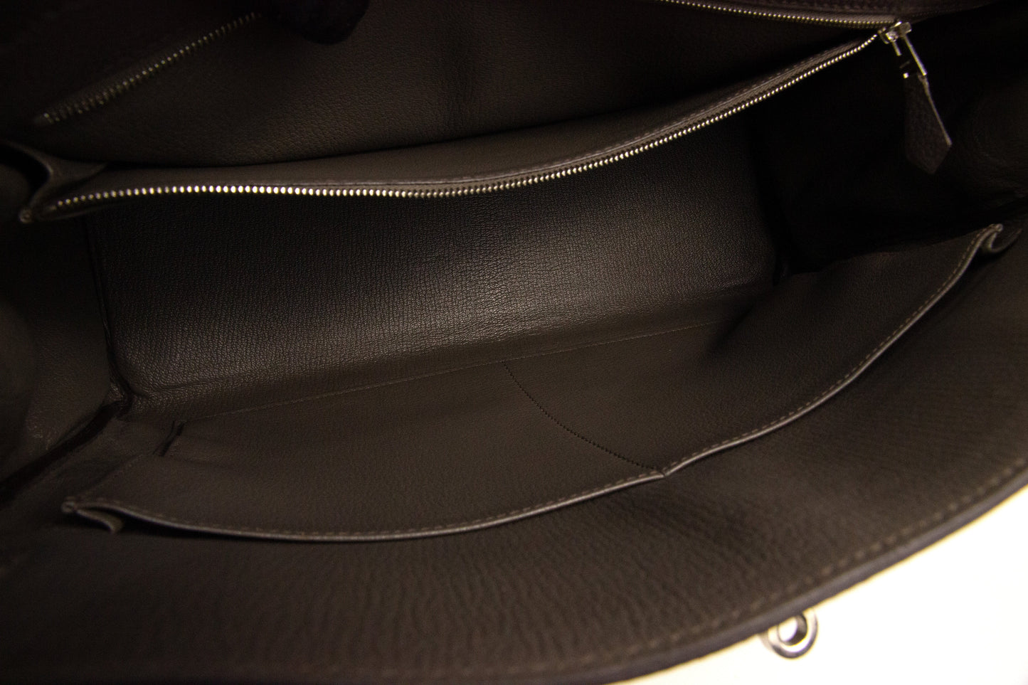 Hermes Kelly 35 Togo Etain Retourne with Palladium Hardware