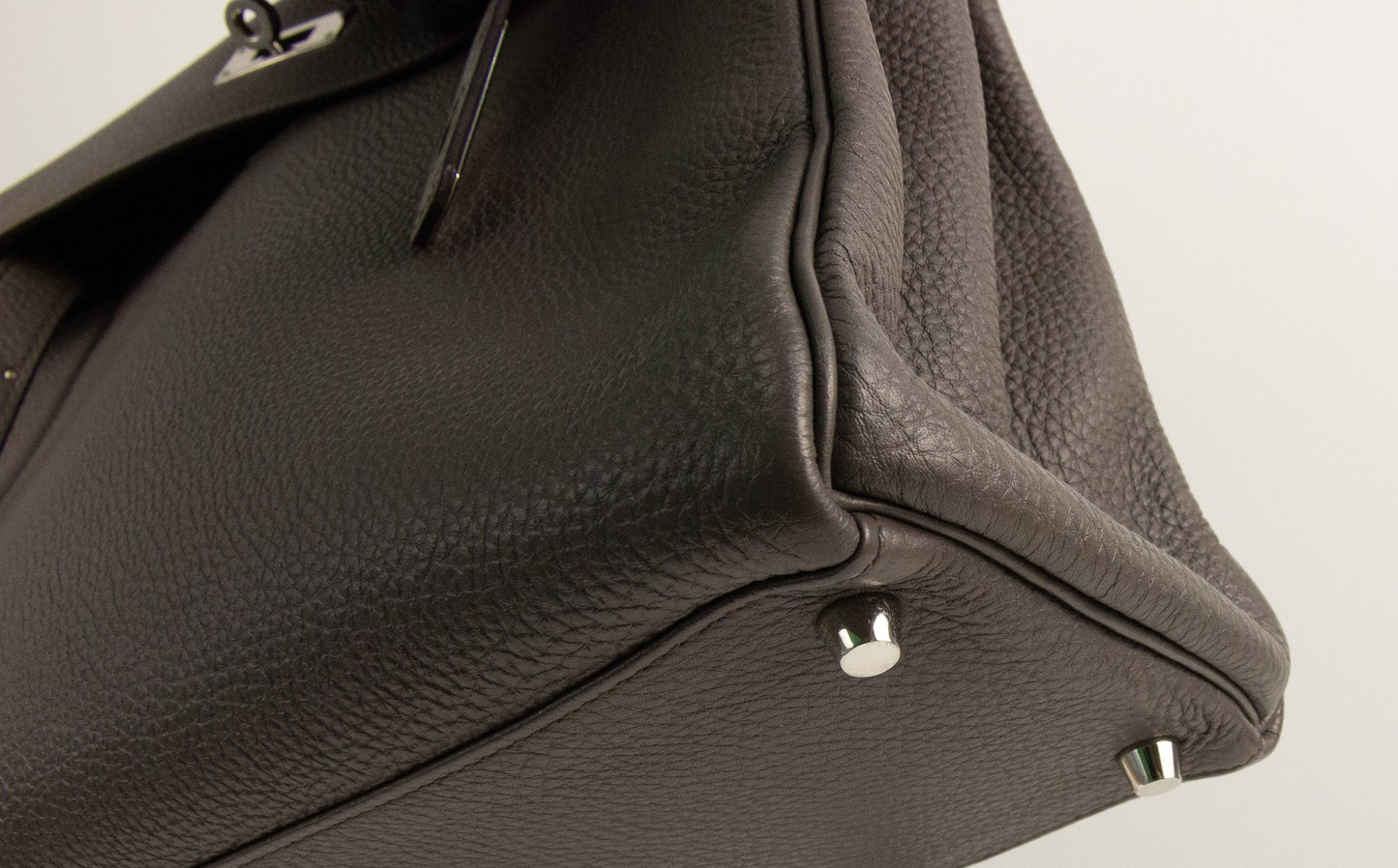 Hermes Kelly 35 Togo Etain Retourne with Palladium Hardware