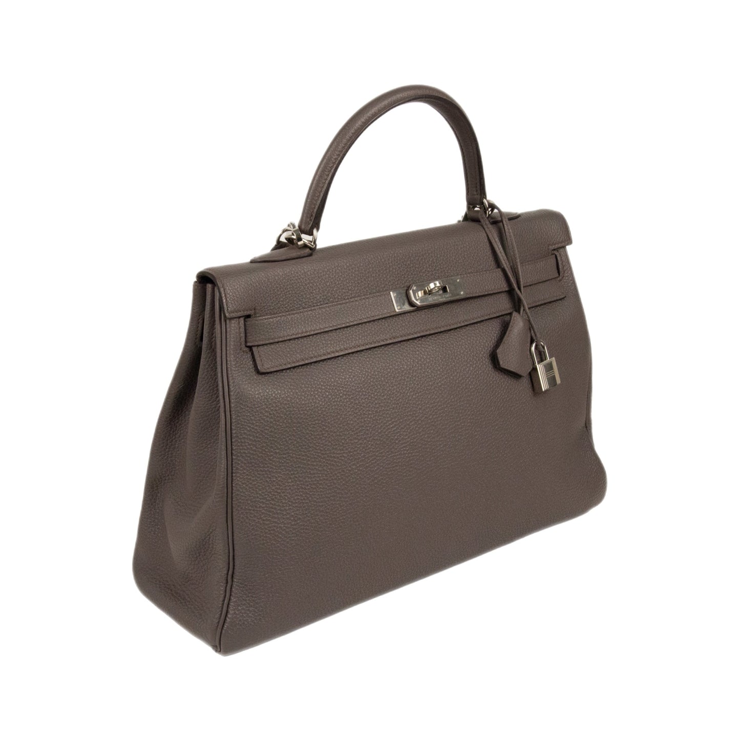 Hermes Kelly 35 Togo Etain Retourne with Palladium Hardware