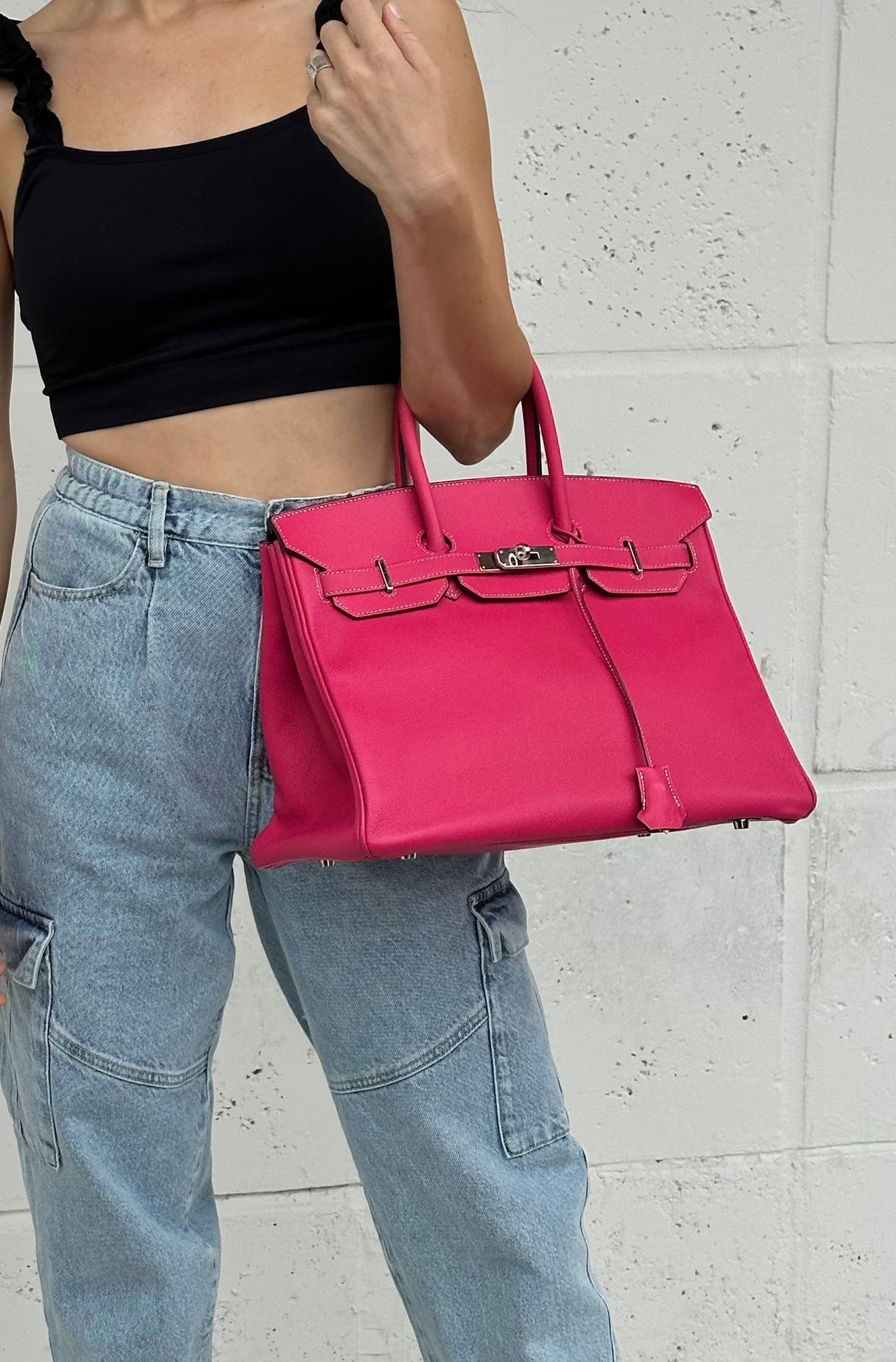 Hermes Birkin 35 Epsom Rose Tyrien