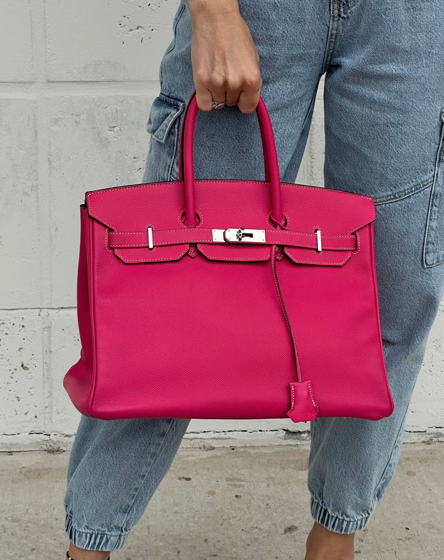 Hermes Birkin 35 Epsom Rose Tyrien