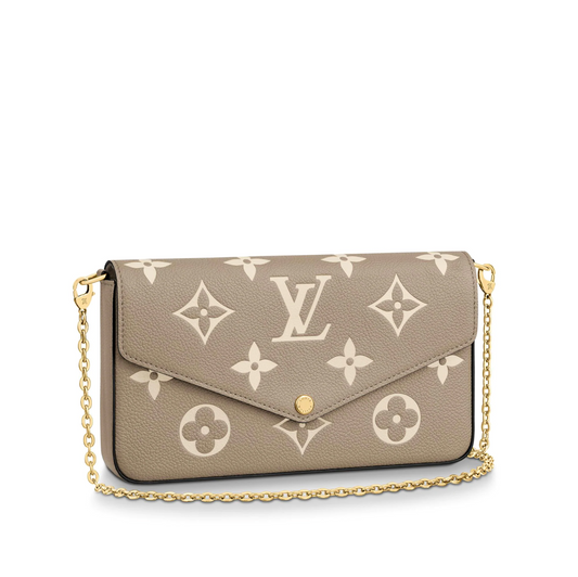 Louis Vuitton Tourterelle Empreinte Pochette Felicie M69977